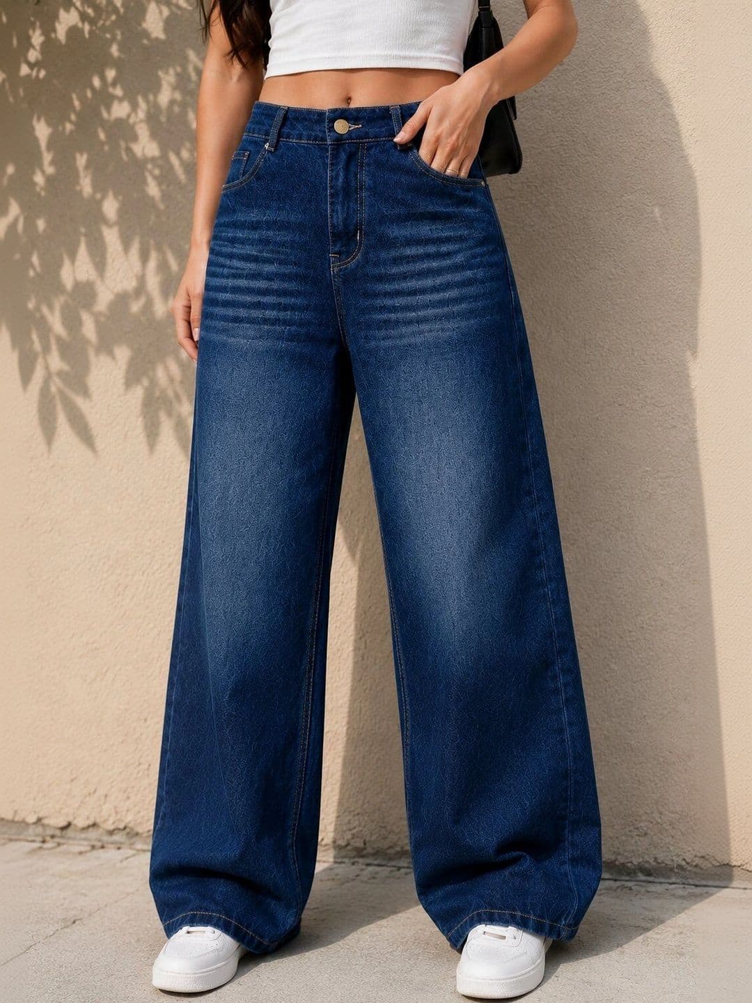 AKACY Women Straight Fit High-Rise Stretchable Jeans - view 1