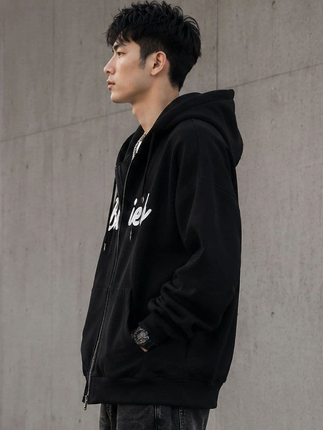 StyleCast Men Typography Open Front Jacket - view 1