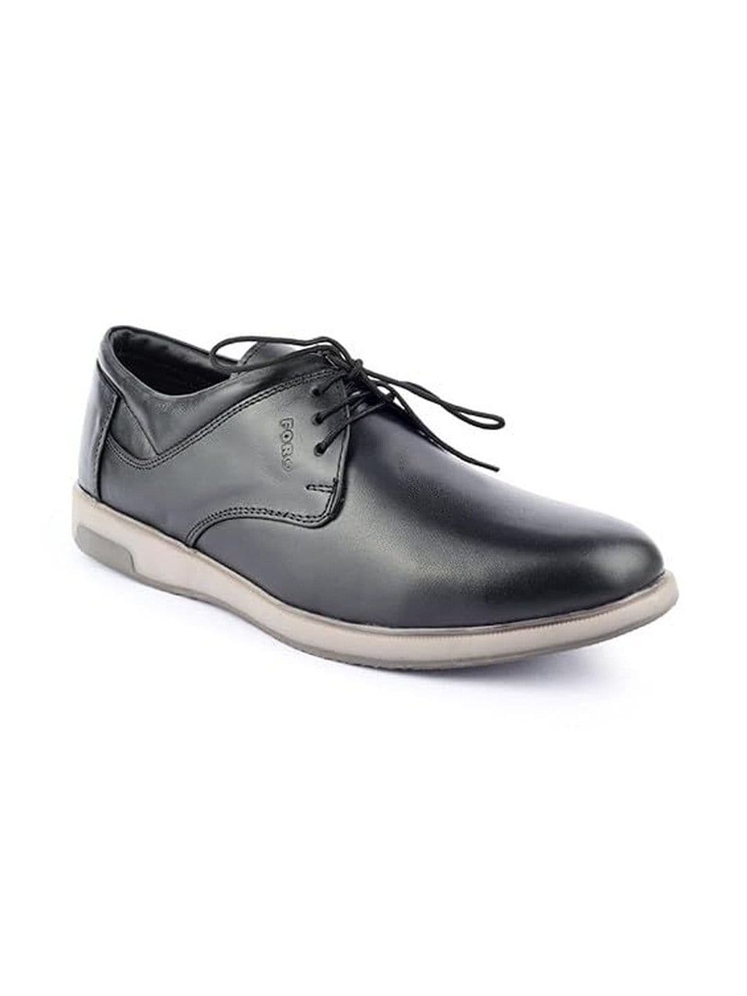 FOR-B Men Leather Round Toe Lace-Ups Formal Oxfords - view 1