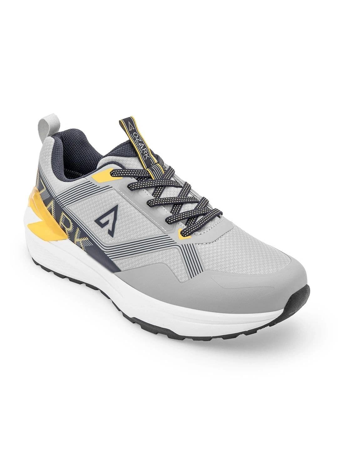 Red Tape Ozark Mens Light Grey White Trail Running Shoes | Rugged Outdoor Comfort - view 1