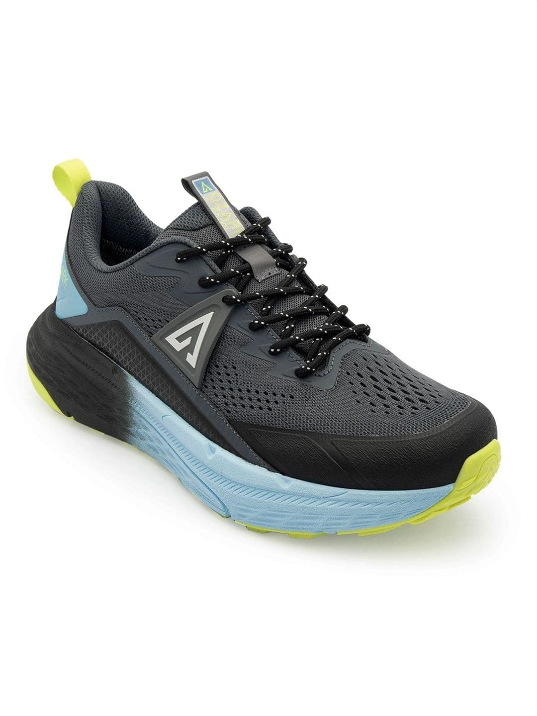 Red Tape Ozark Mens Black Blue Trail Running Shoes | Rugged Outdoor Comfort - view 1