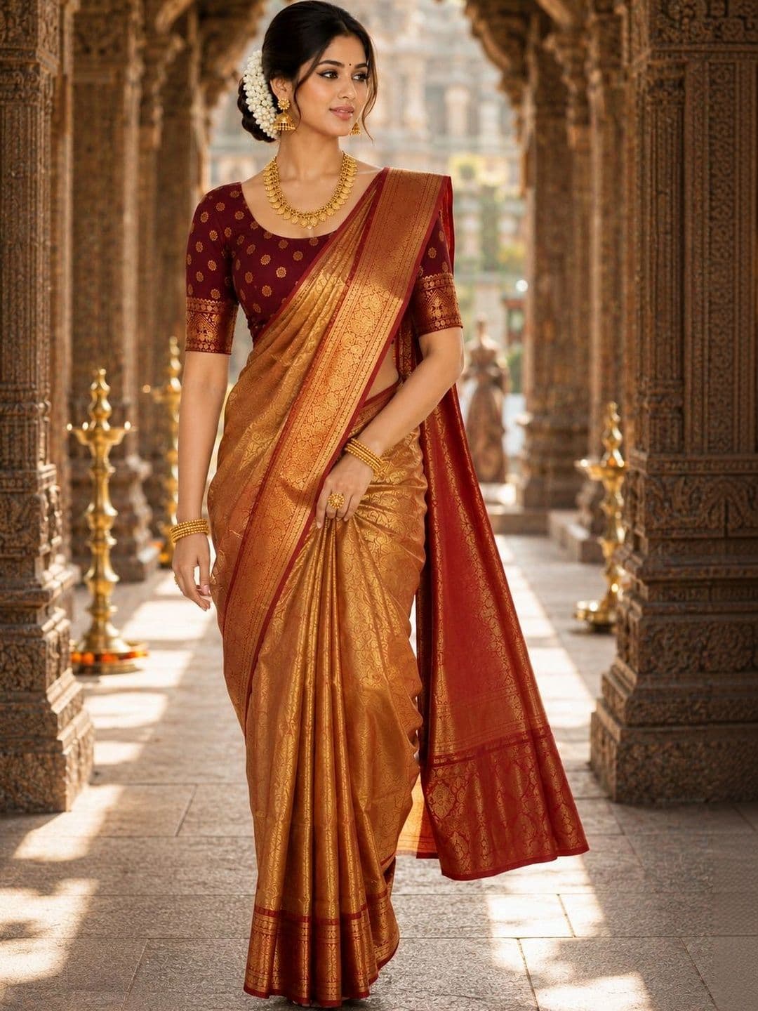 Arya Creation PU Fashion Stylish Blouse for Women Party Wear Saree Blouse Border Print Designer Readymade Stretchable Blouse Latest Ethnic Wear - view 1