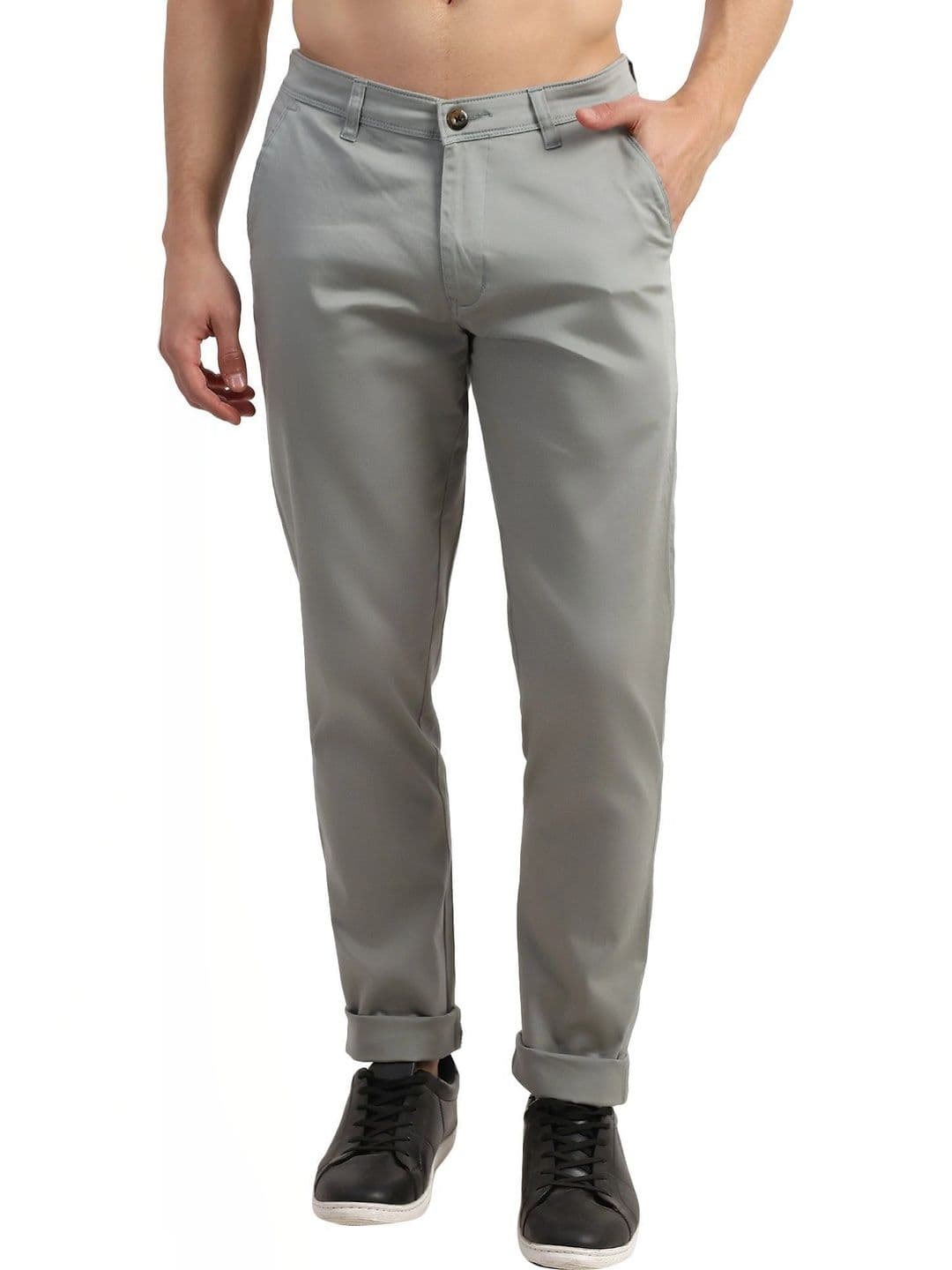 Plounge Men Slim Fit Easy Wash Trousers - view 1