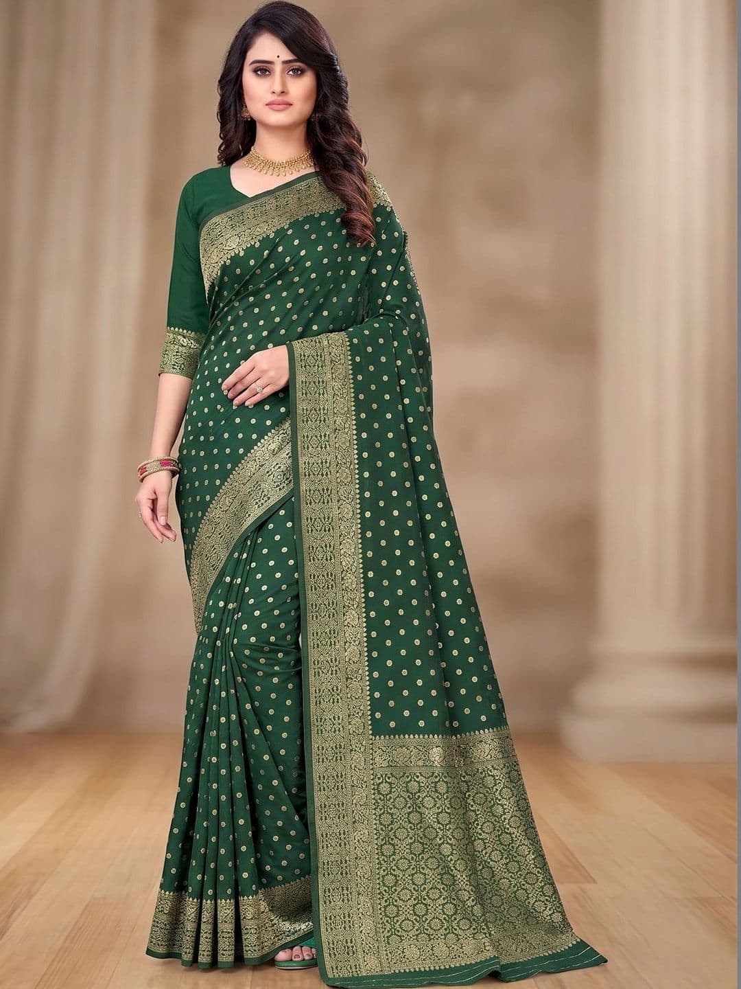 Eecoo Woven Design Zari Art Silk Banarasi Saree - view 1
