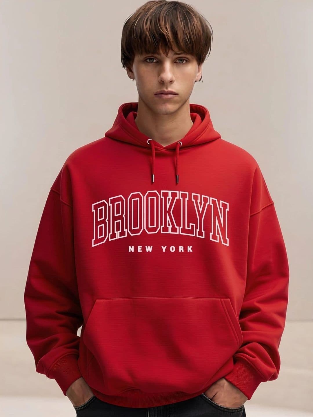 Cool Plus Men Printed Hooded Sweatshirt - view 1
