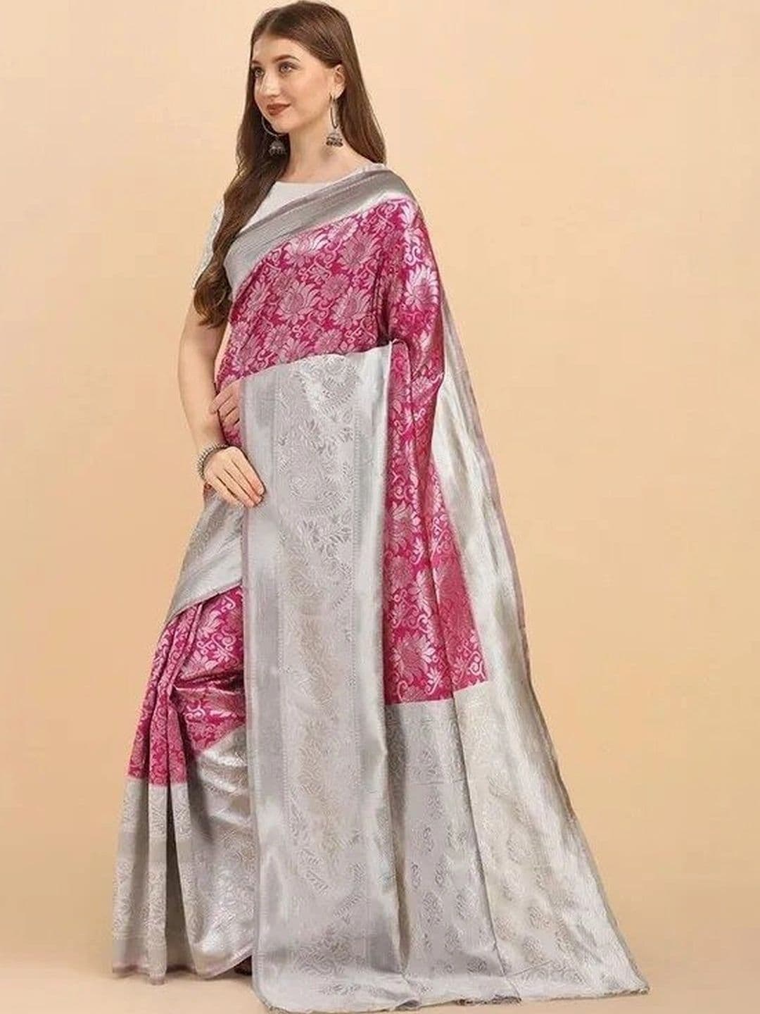 tammu designer Woven Design Zari Art Silk Banarasi Saree - view 1