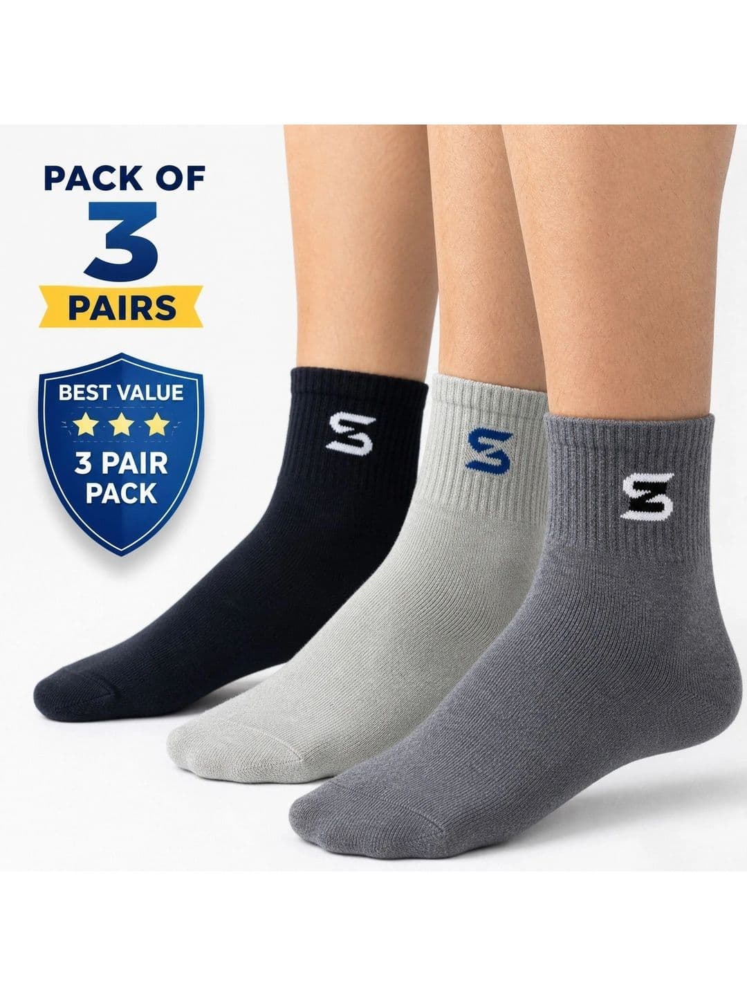 sakyastars Men Pack of 6 Above Ankle Socks - view 1