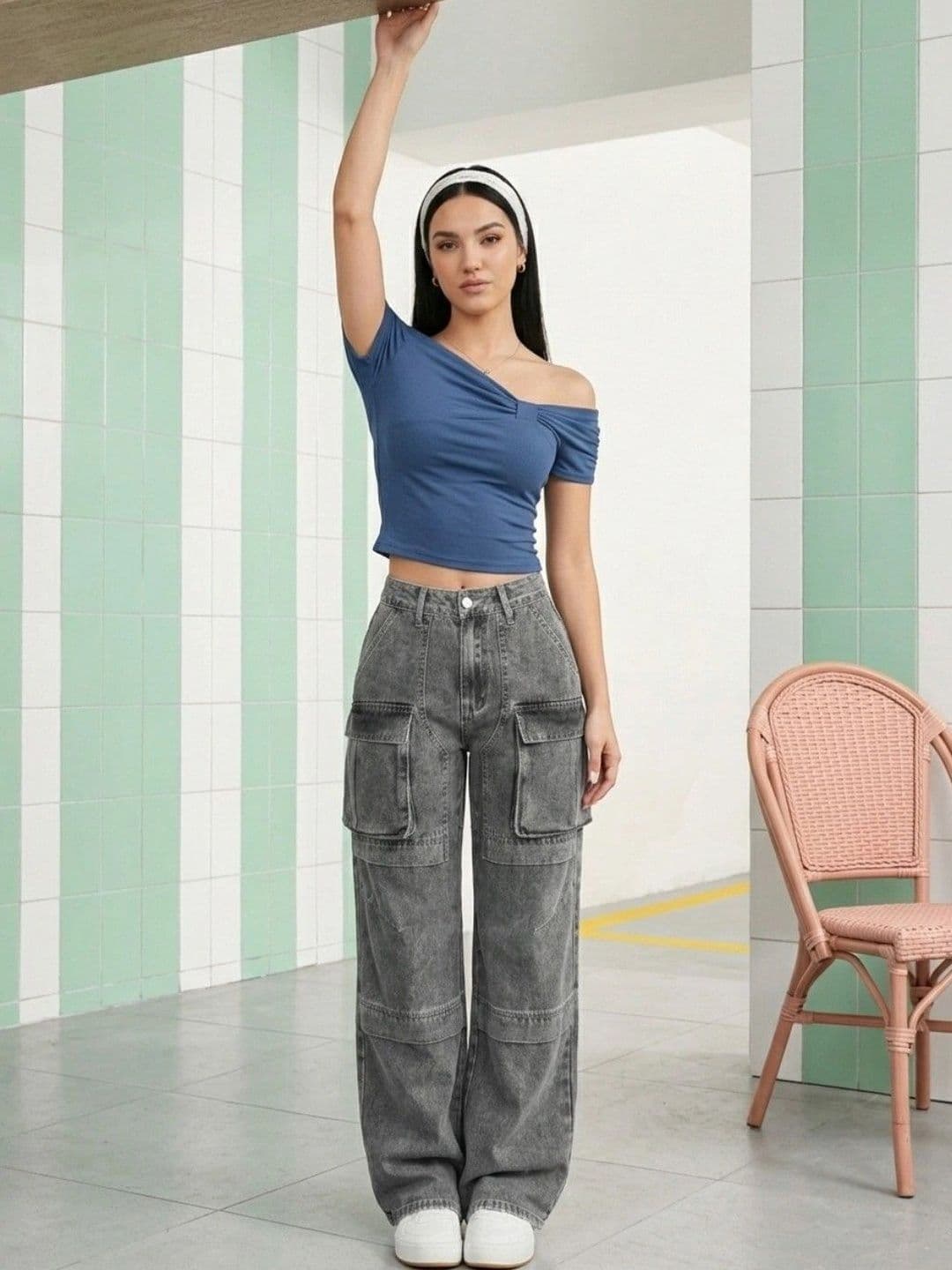 GIRL CNTRL Women Comfort Relaxed Fit High-Rise Light Fade Stretchable Jeans - view 1