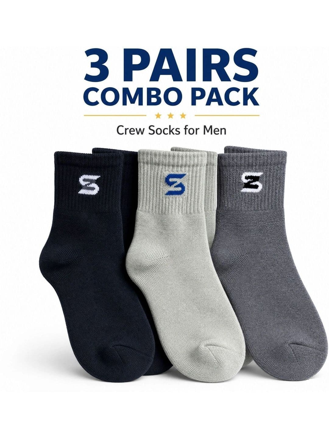 sakyastars Men Pack of 3 Above Ankle Socks - view 1