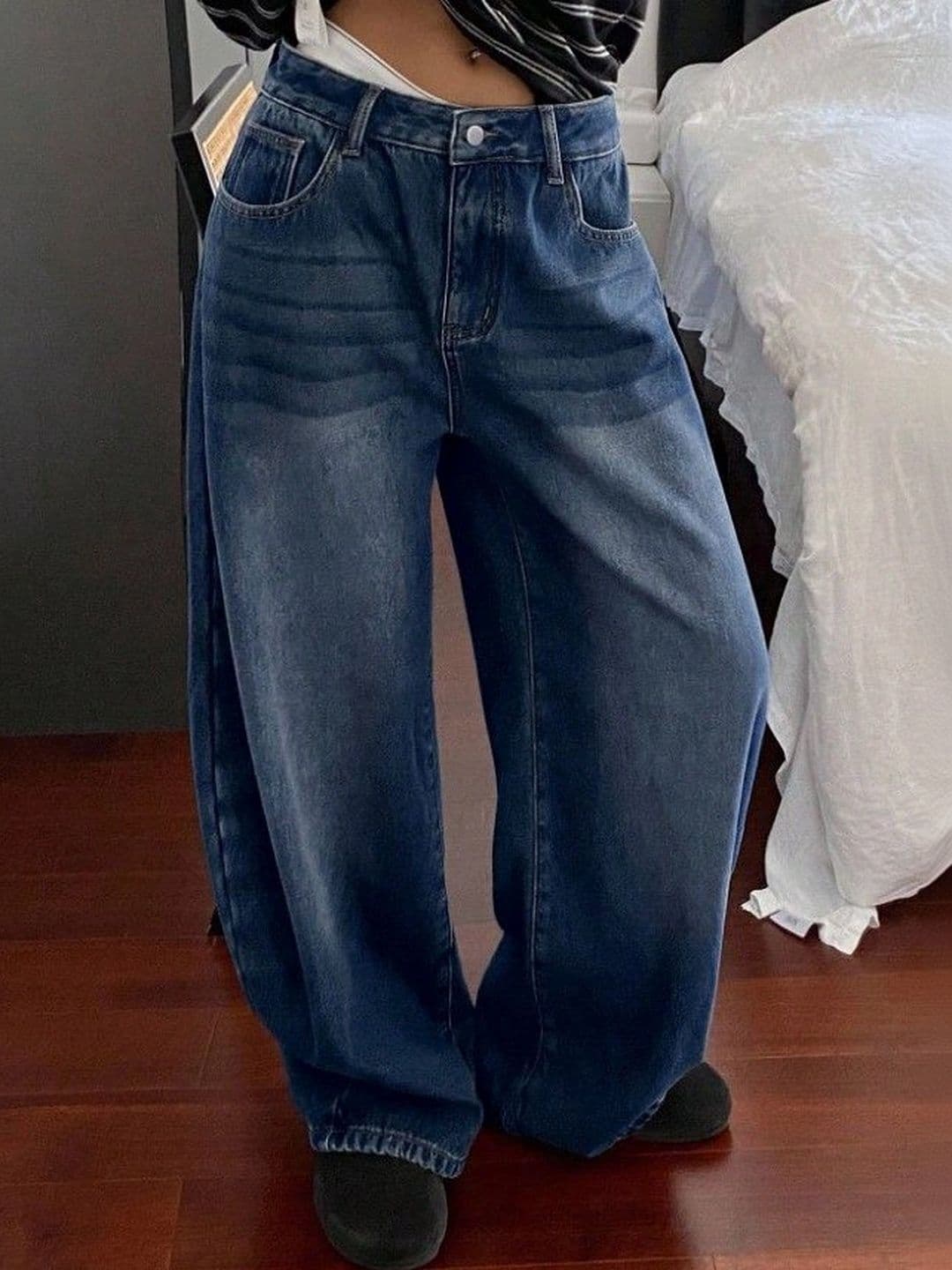 Mast & Harbour Women High-Rise Low Distress Light Fade Jeans - view 1