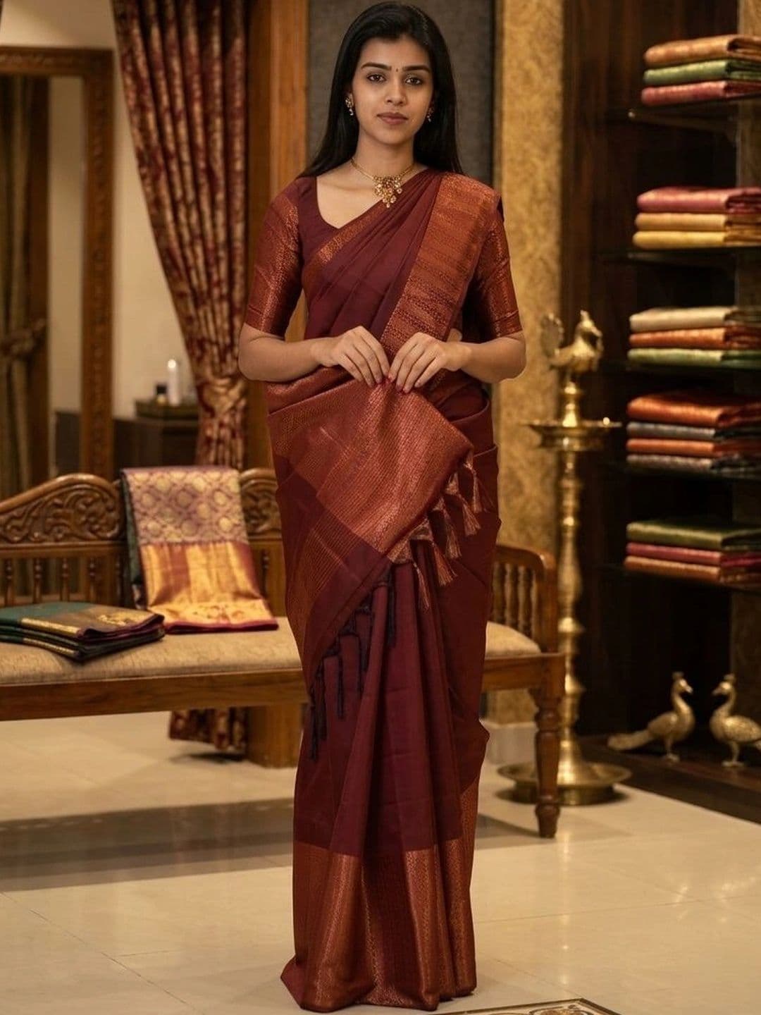 tammu designer Woven Design Zari Art Silk Banarasi Saree - view 1