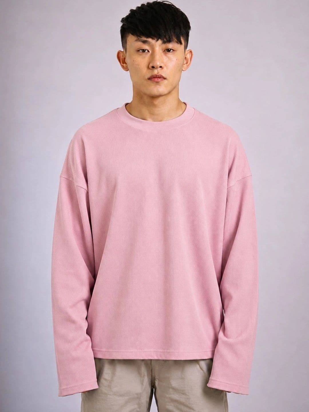 UNIQSOME Men Drop-Shoulder Sleeves Boxy T-shirt - view 1