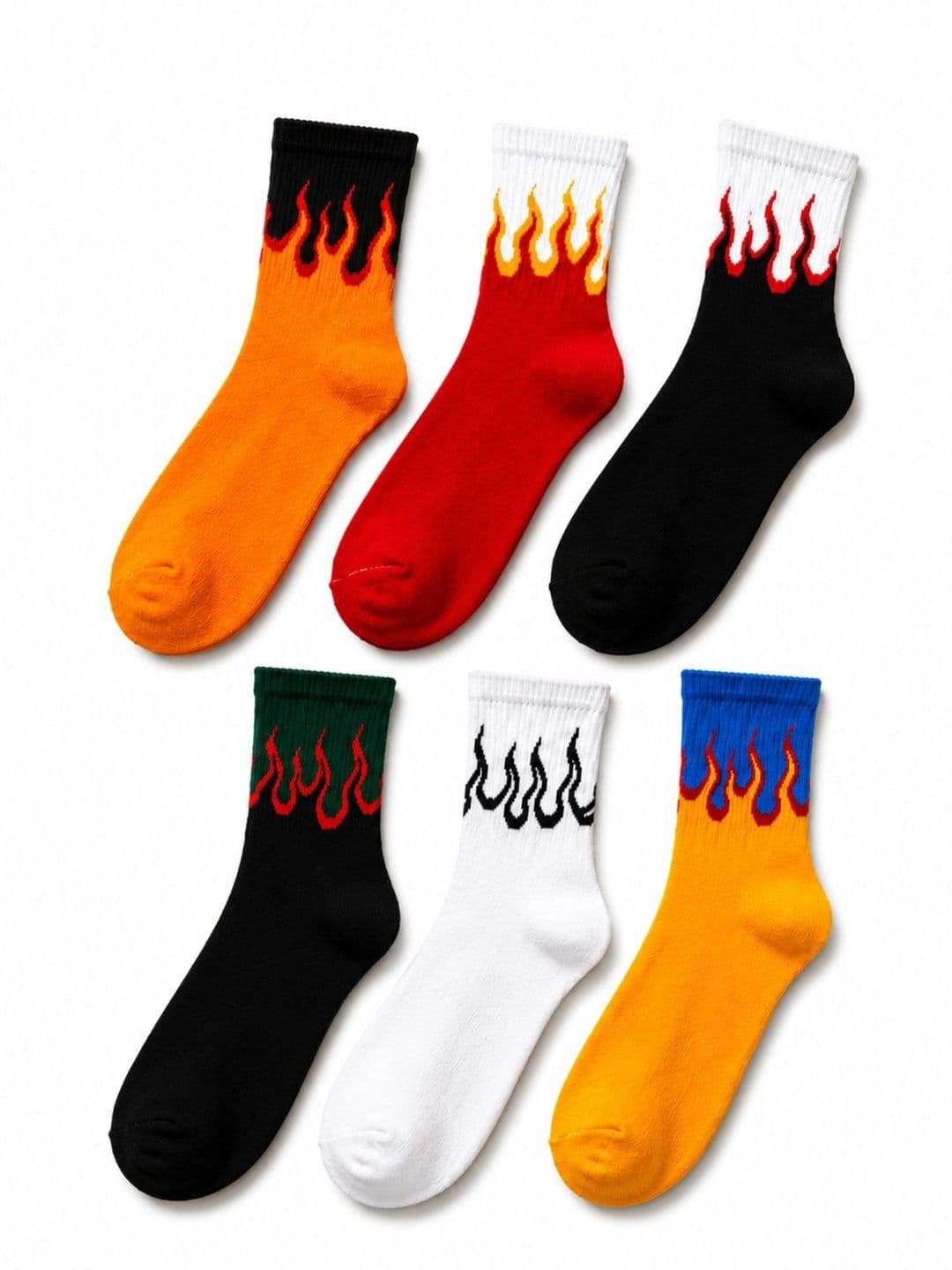 ZIBELL Men Pack of 6 Cotton Assorted Patterned Ankle Length Socks - view 1