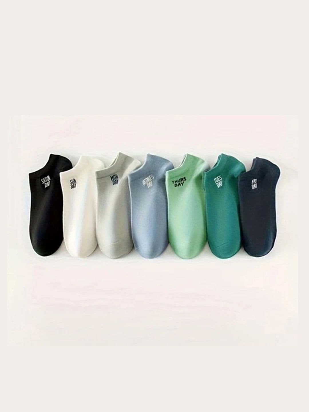 SONEEV MART Unisex Pack of 7 Cotton Patterned Shoe Liners Socks - view 1