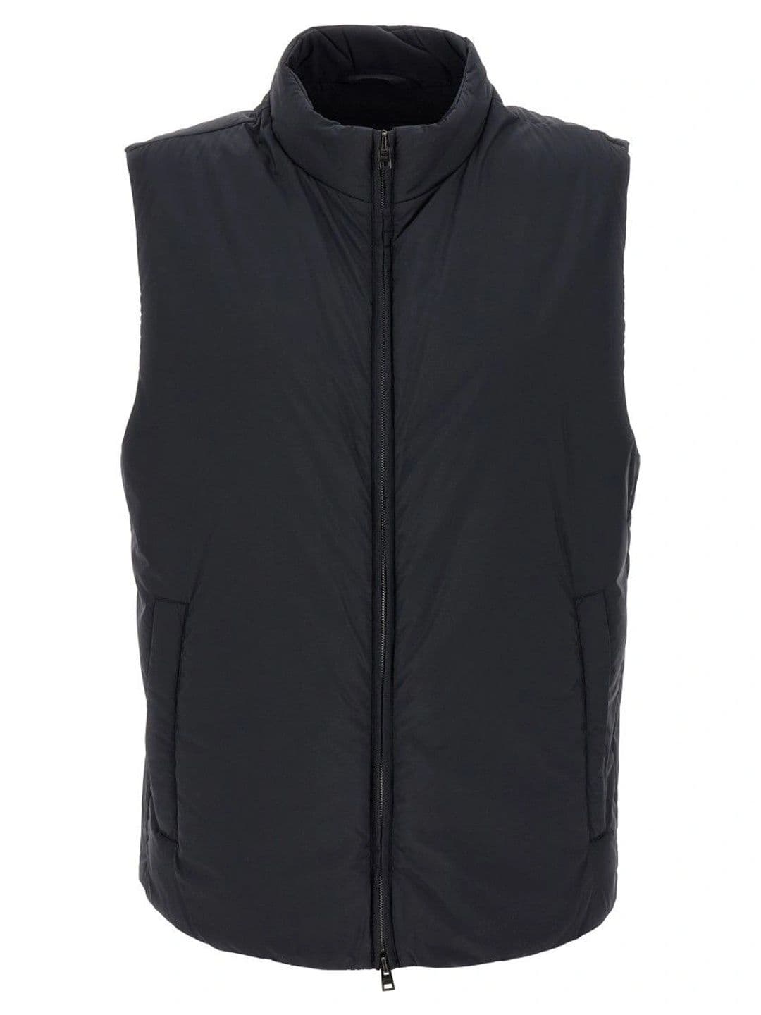 Herno Black Solid Sleeveless Jacket - view 1
