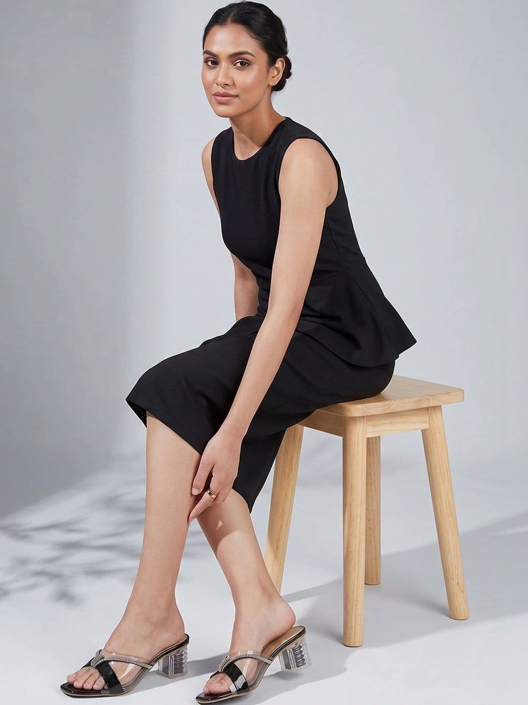 TRIKSY Embellished Block Mules - view 1