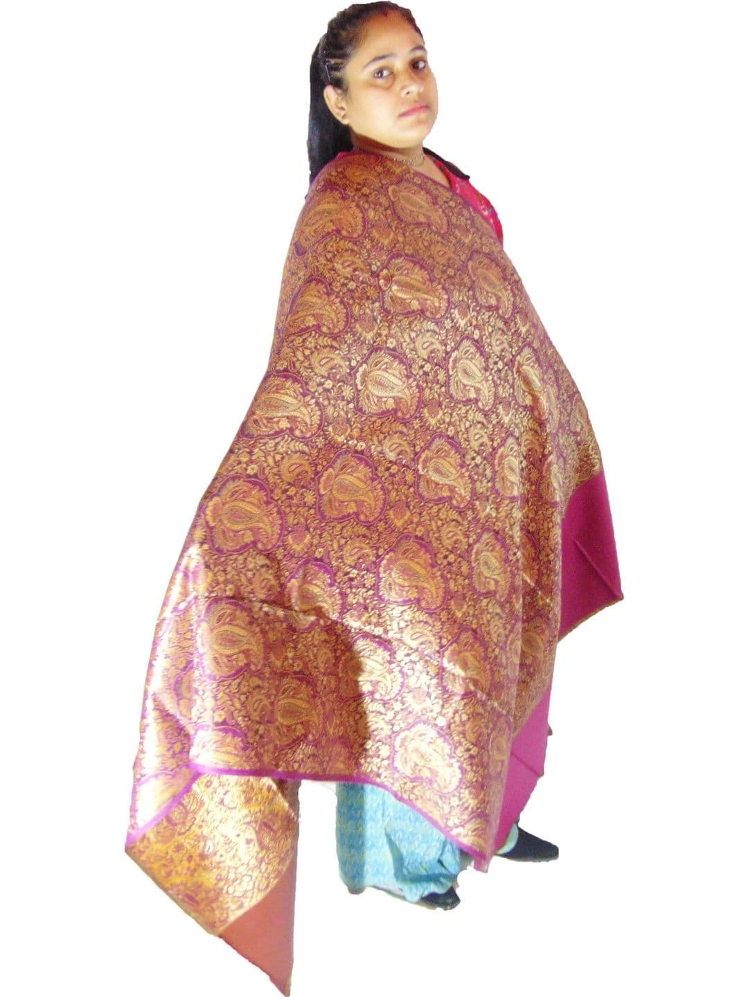KAVIM Women Paisley Woven Design Shawl - view 1