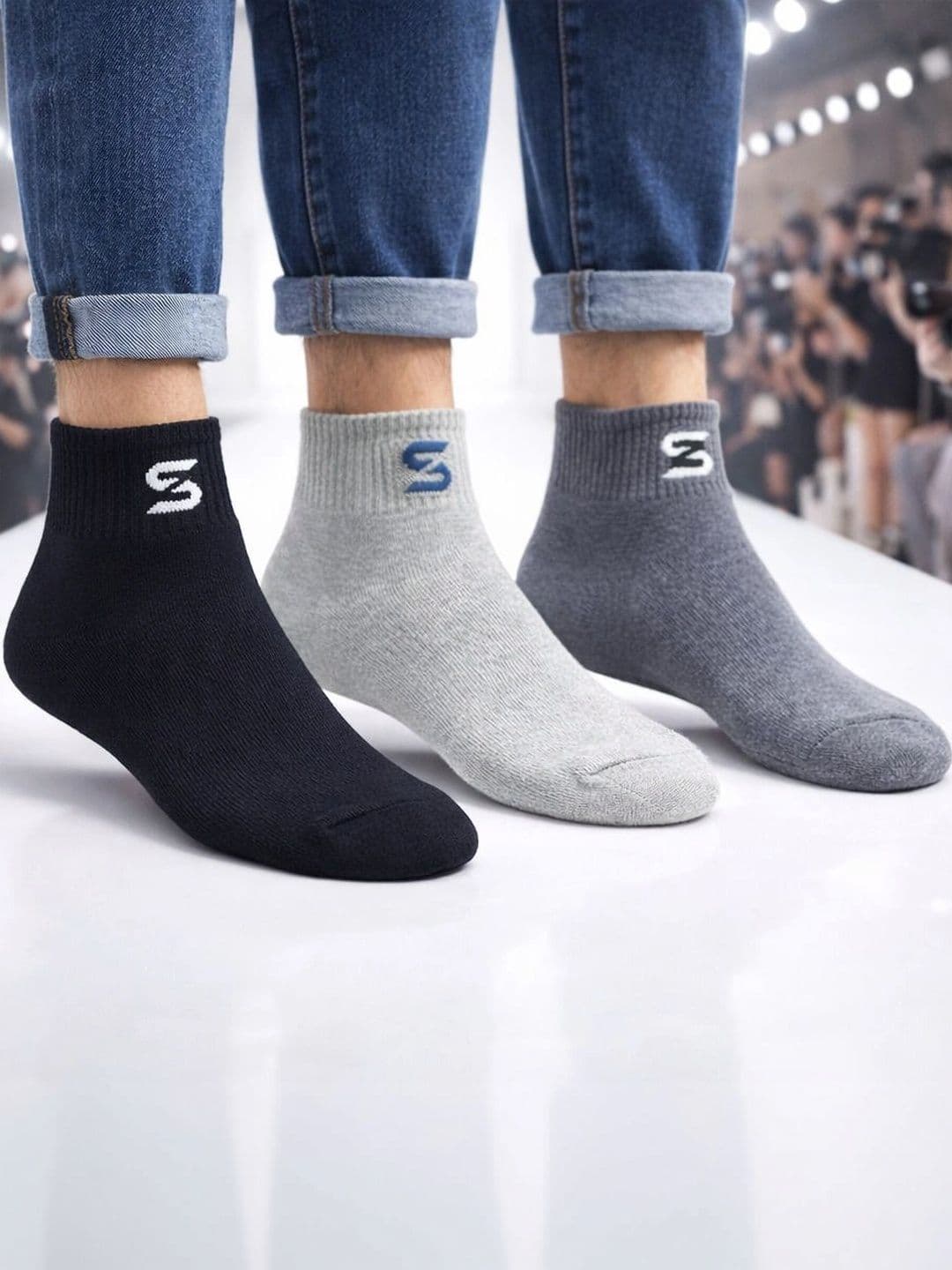 sakyastars Men Pack of 3 Ankle Length Socks - view 1