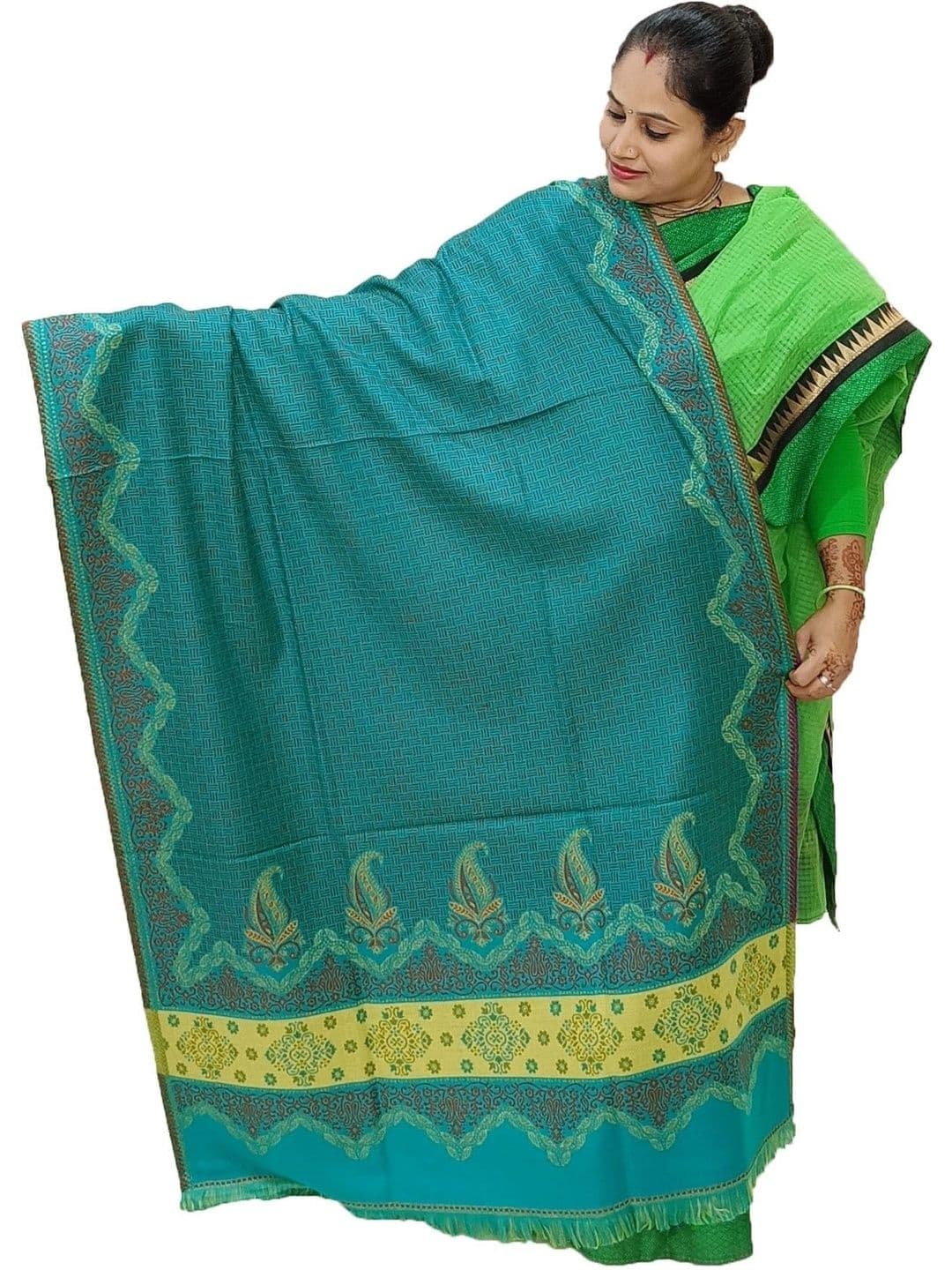 KAVIM Women Paisley Woven Design Shawl - view 1