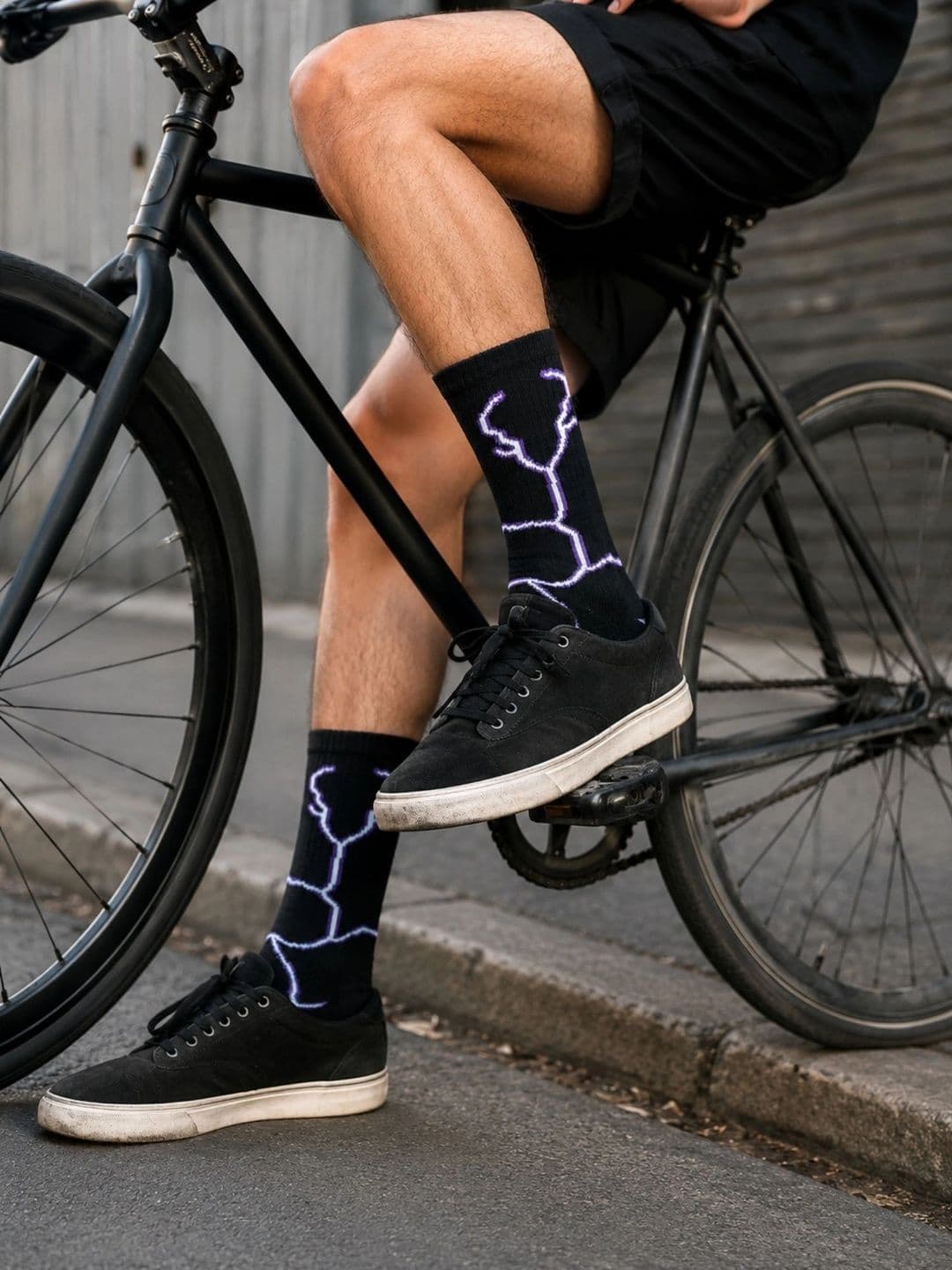 ZIBELL Men Pack of 6 Cotton Assorted Patterned Calf Length Socks - view 1