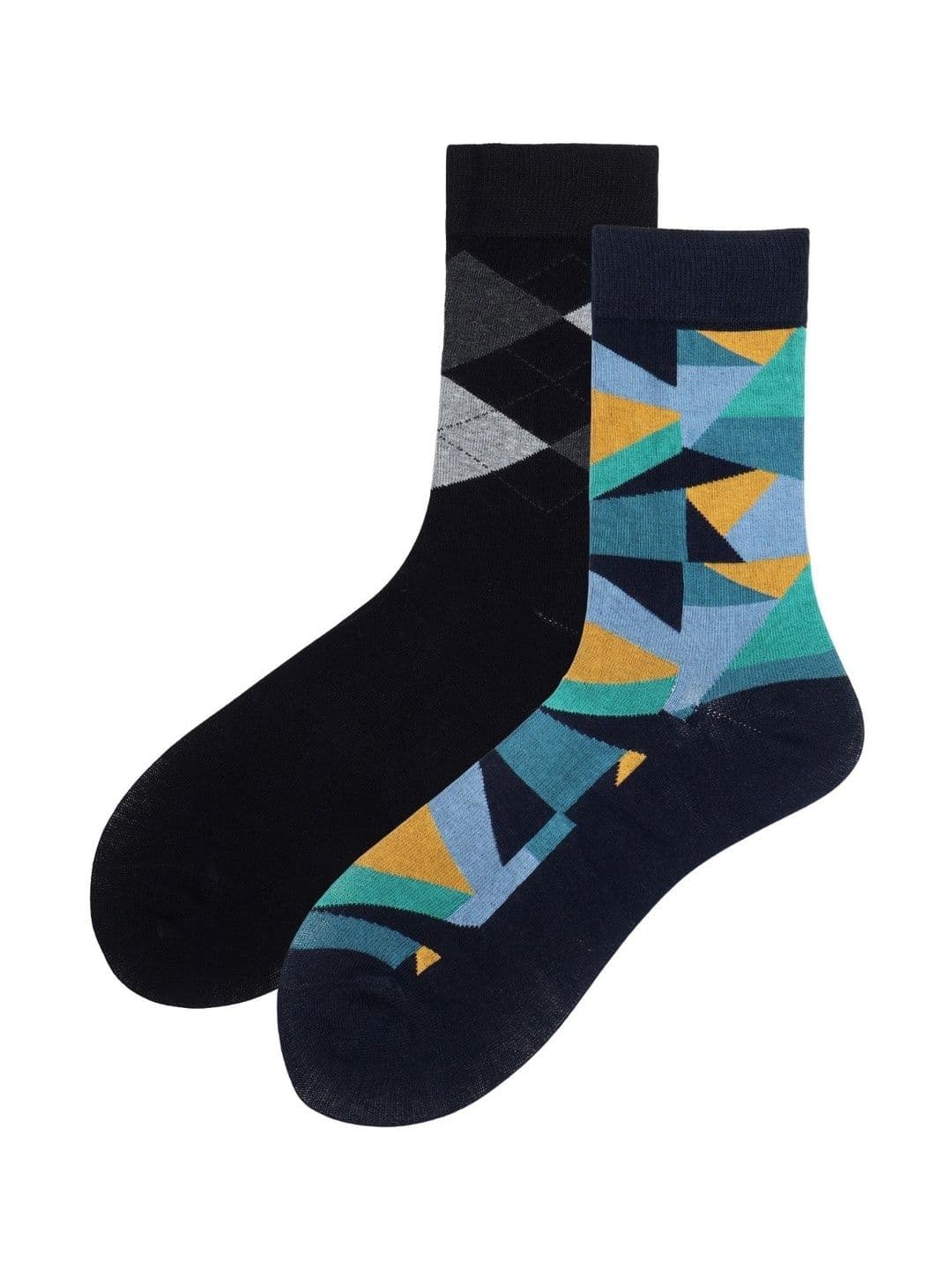 Soxytoes Men Cotton Patterned Calf Length Socks - view 1