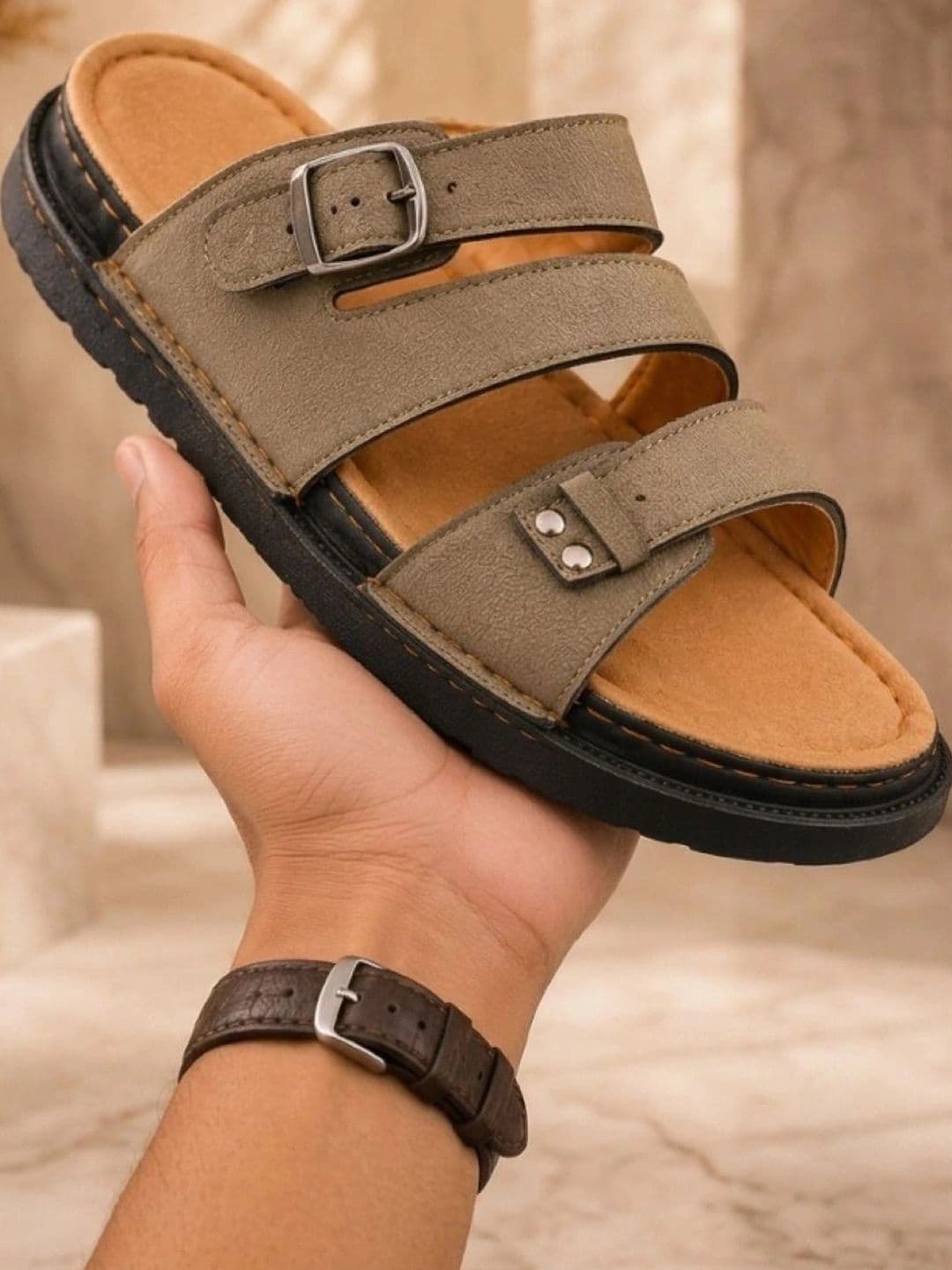 Killer Men Suede Comfort Sandals - view 1