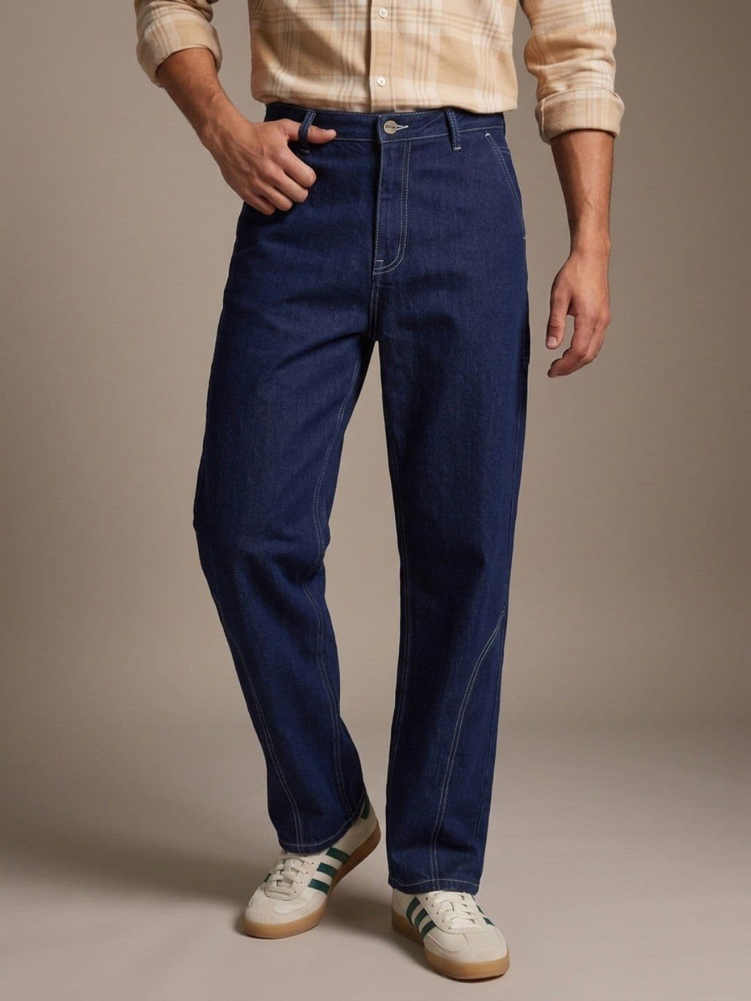 glitchez Men Baggy Fit Stretchable Jeans - view 1