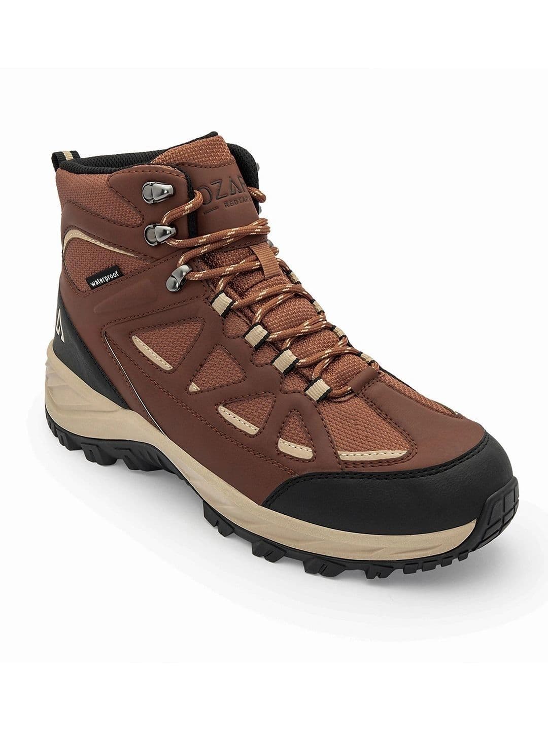 Red Tape Ozark Mens Brown Trekking Shoes | Rugged Outdoor Comfort - view 1