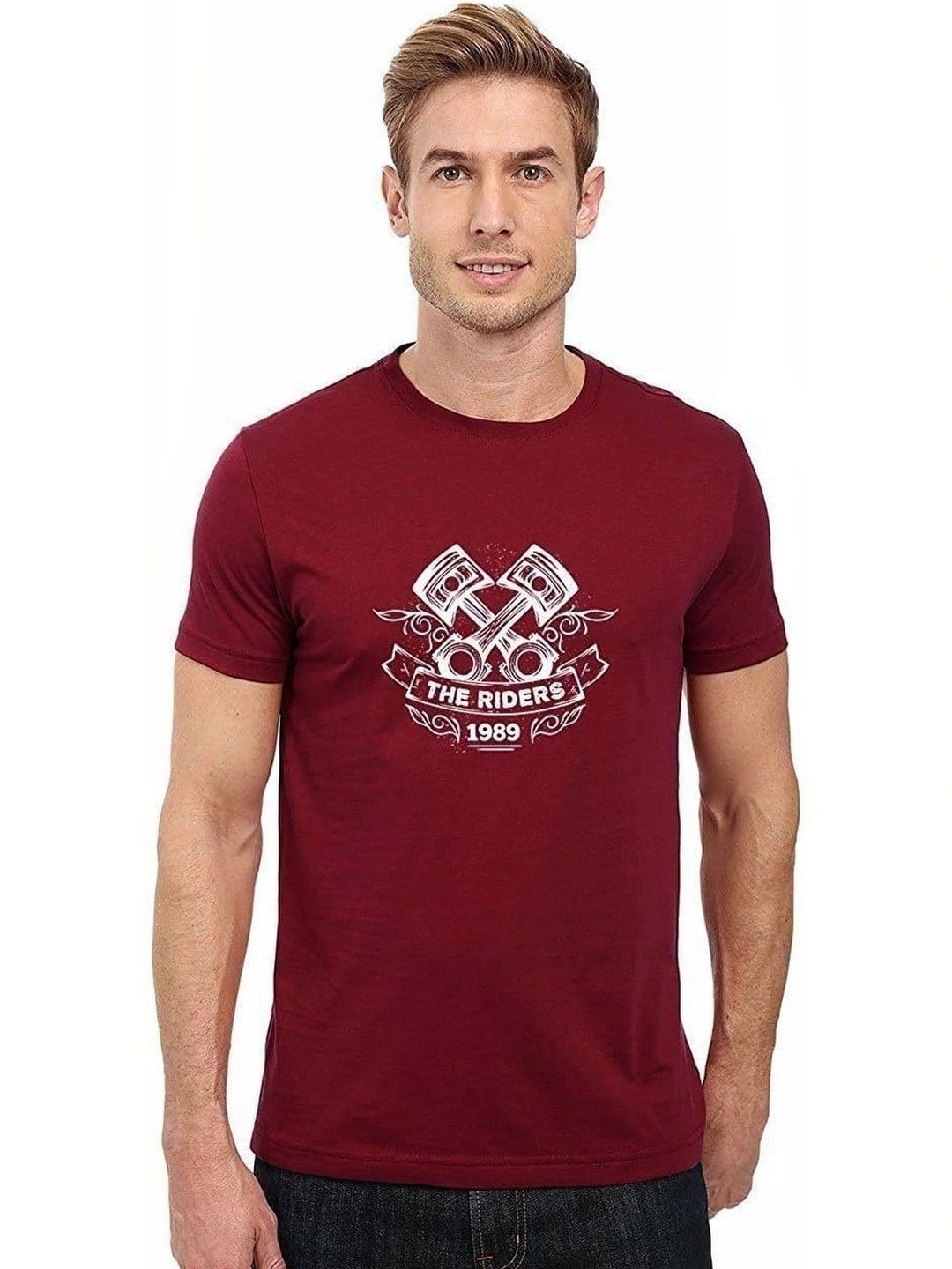 Double F Men Biker Printed T-shirt - view 1
