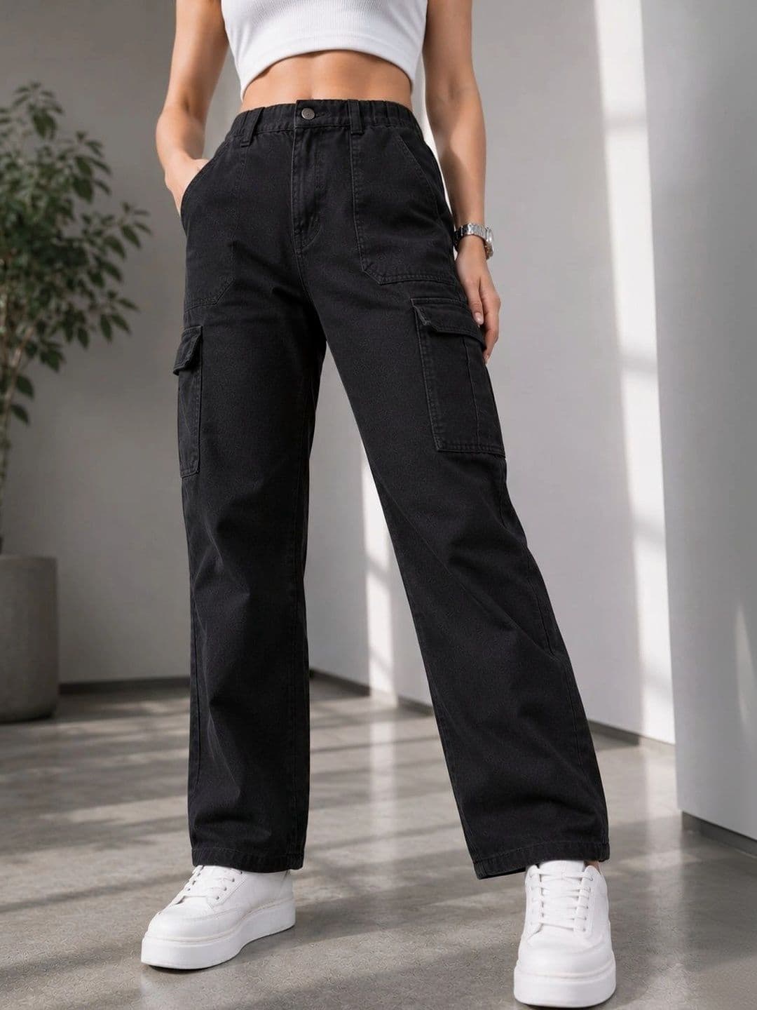 ZHEIA Women Straight Fit High-Rise Stretchable Jeans - view 1