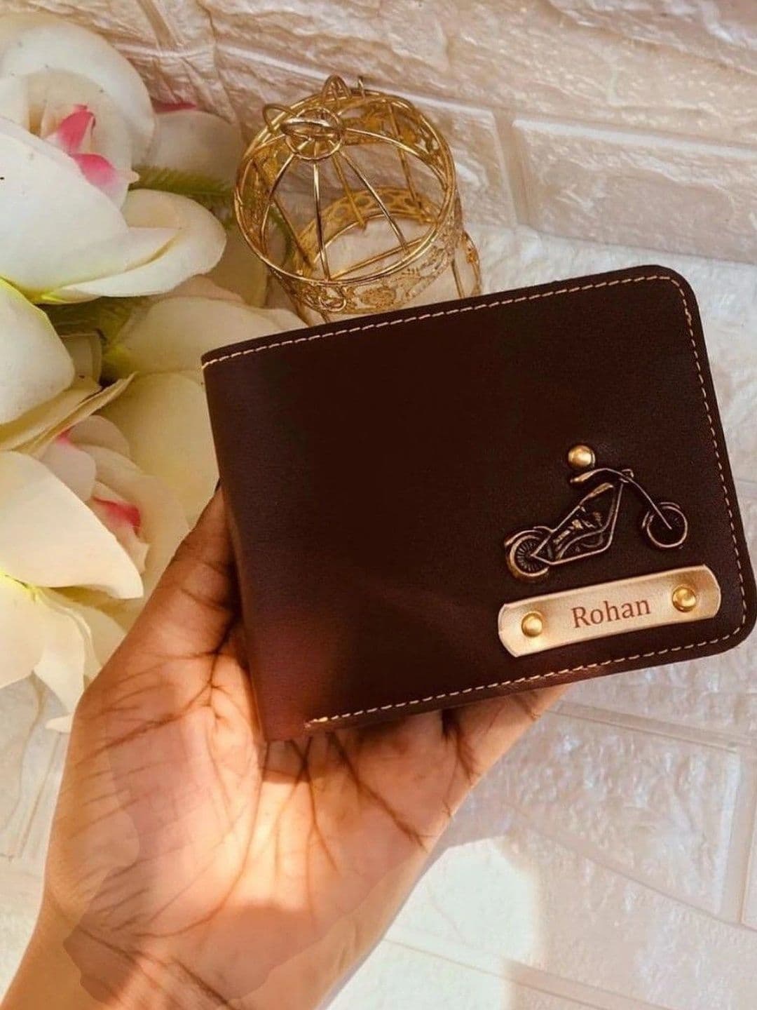 Navya Royal Art Men Embellished Leather Two Fold Wallet - view 1