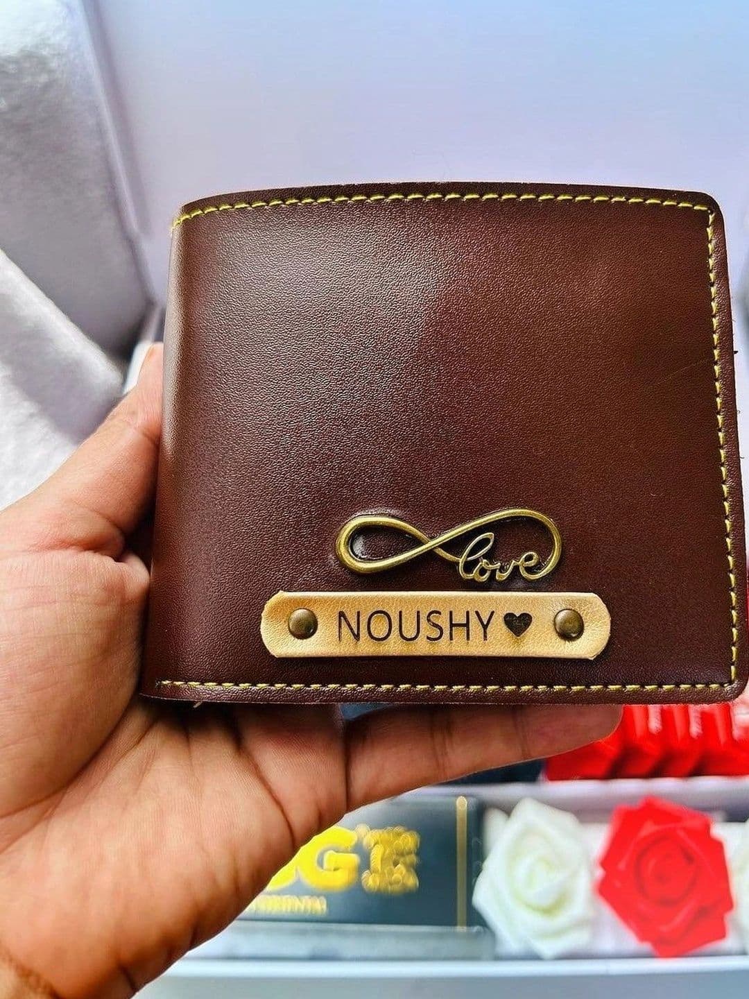 Navya Royal Art Men Embellished Leather Two Fold Wallet - view 1