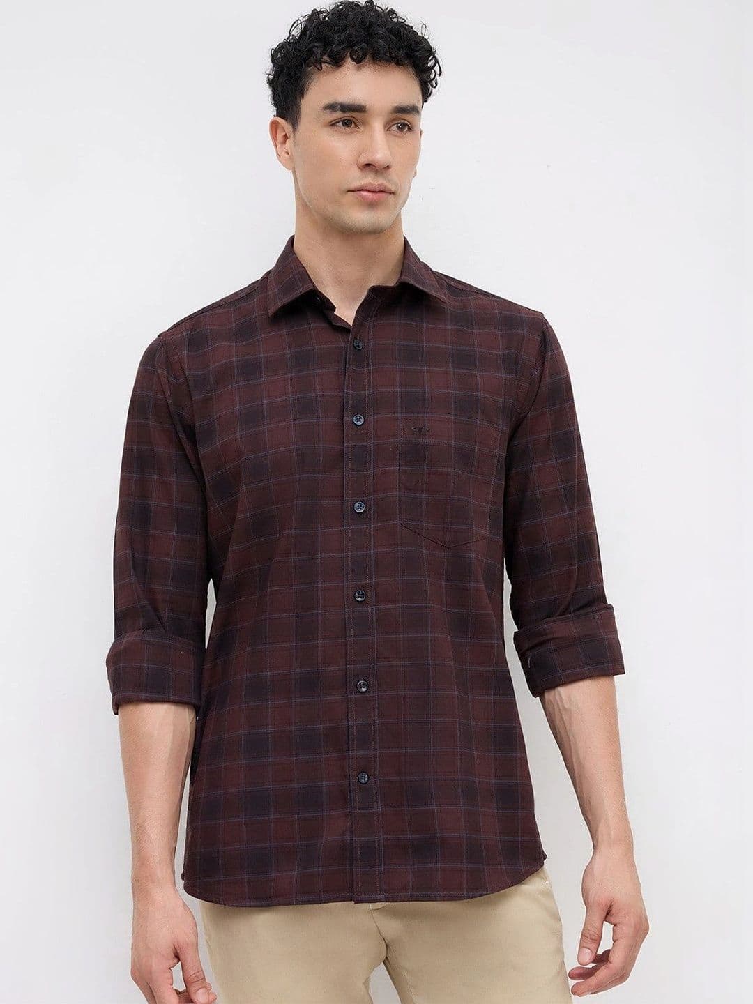 ColorPlus Men Standard Checked Casual Shirt - view 1