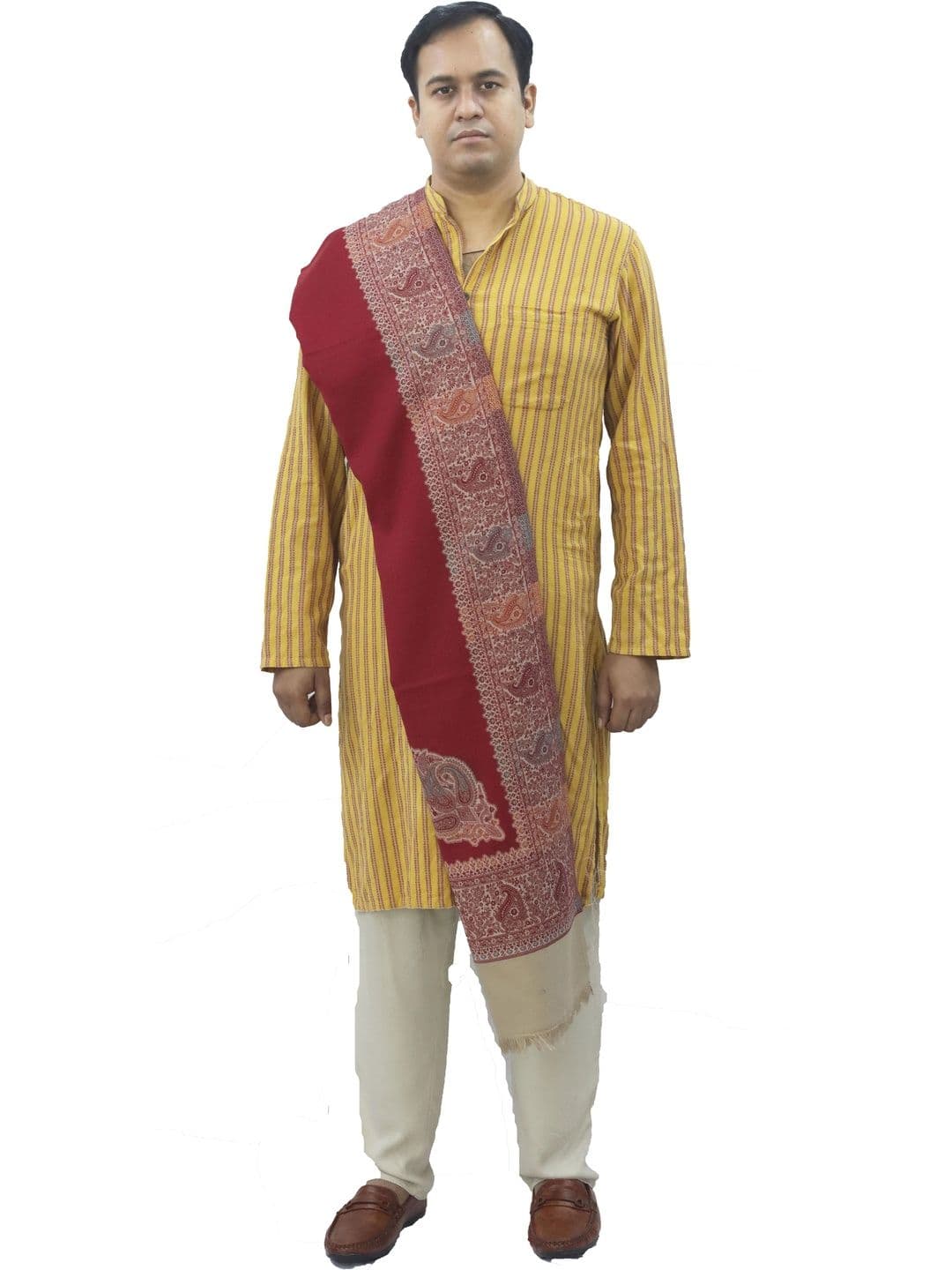 KAVIM Women Ethnic Motifs Woven Design Shawl - view 1