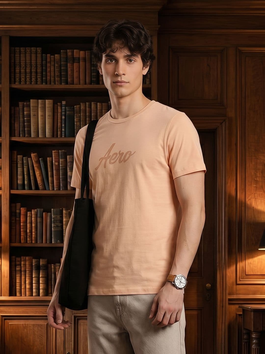 Aeropostale Brand Logo Printed Pure Cotton T-shirt - view 1
