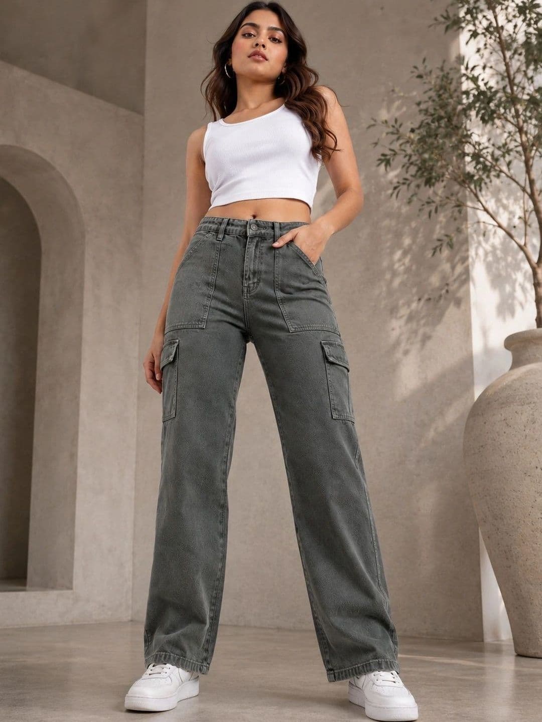 ZHEIA Women Straight Fit High-Rise Stretchable Jeans - view 1