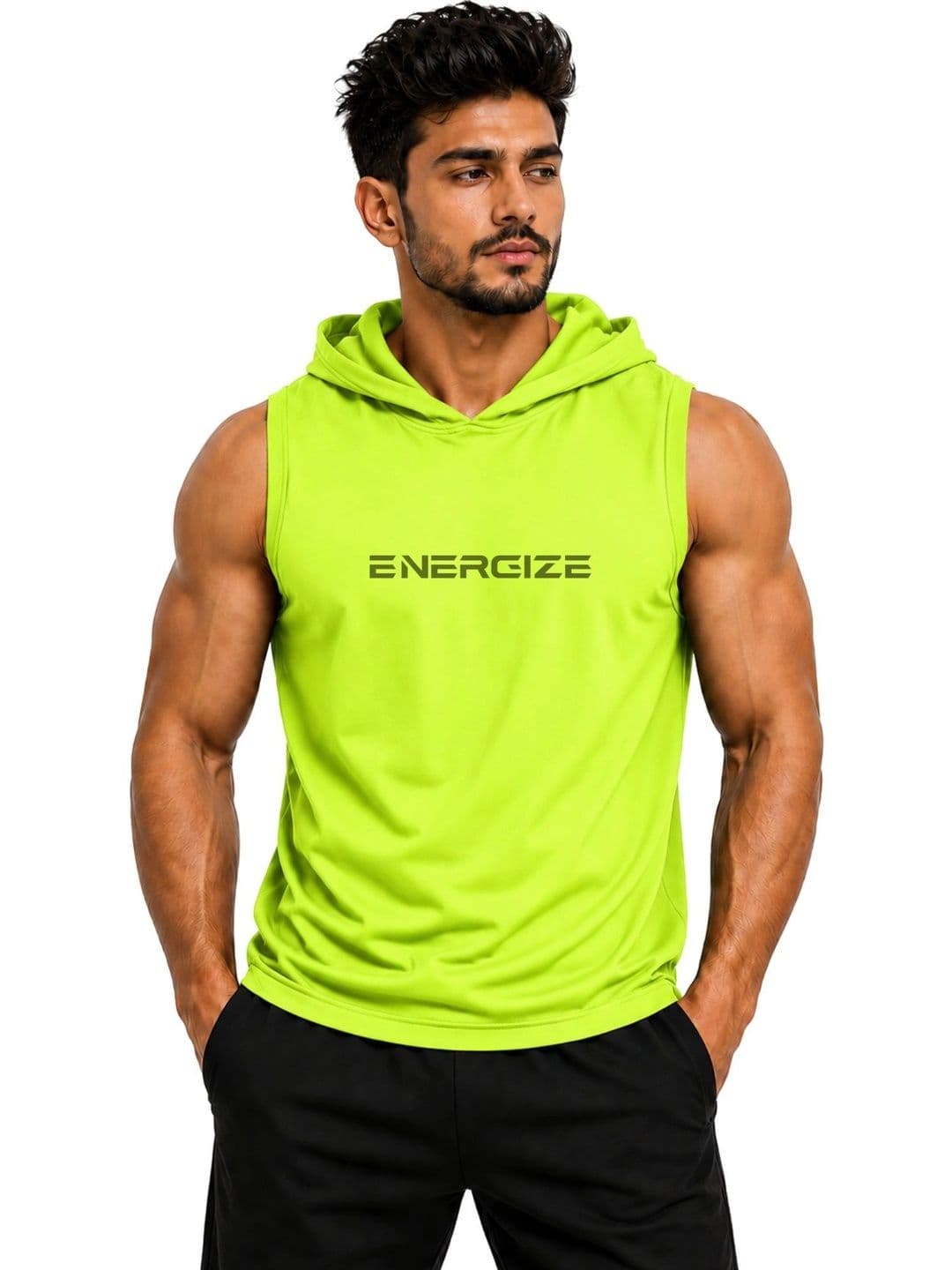 3Colors Printed Gym Vest - view 1