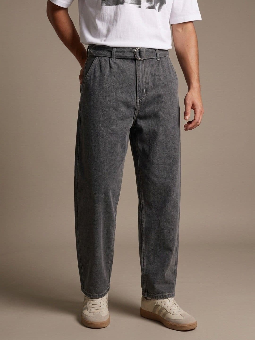 glitchez Men Pure Cotton Korean Baggy Jeans - view 1