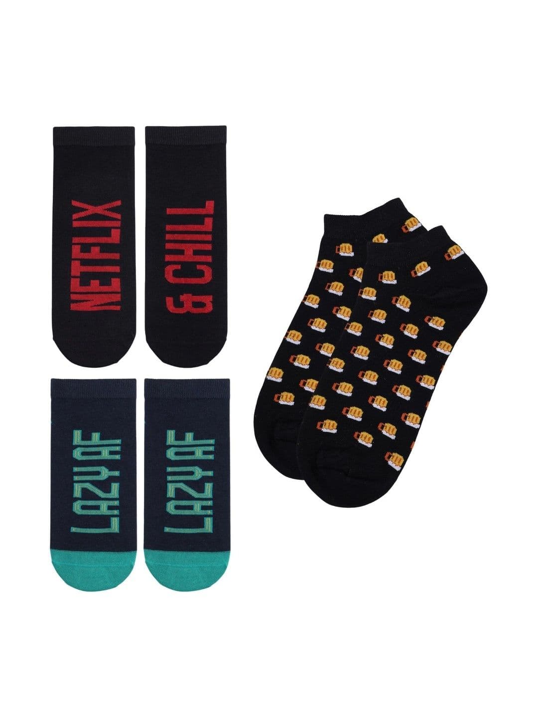 Soxytoes Unisex Cotton Patterned Above Ankle Socks - view 1