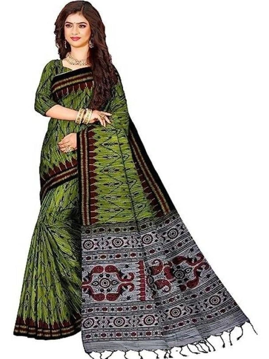 SHREE HARI HANDLOOM SAREE Pure Cotton Sambalpuri Saree - view 1