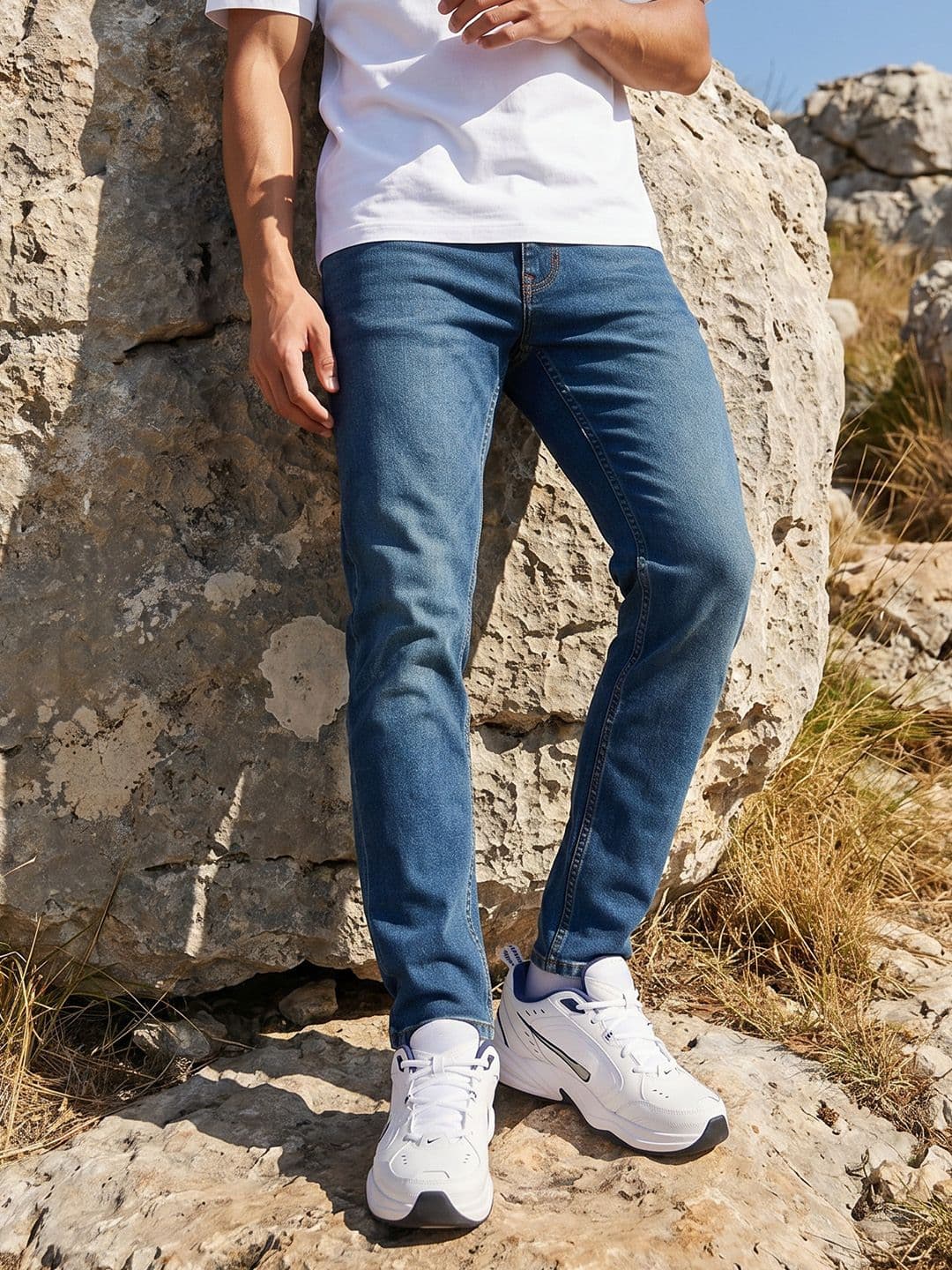 The Roadster Life Co. Men Slim Fit Light Fade Stretchable Jeans - view 1