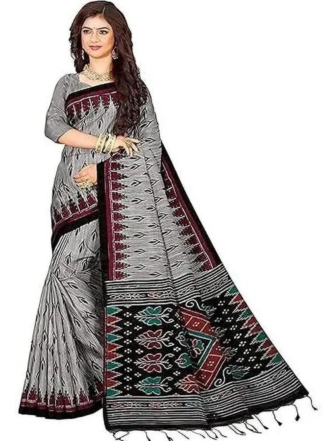 SHREE HARI HANDLOOM SAREE Pure Cotton Sambalpuri Saree - view 1