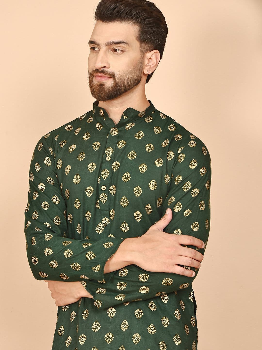 Anouk Men Ethnic Motifs Printed Festive Straight Kurta - view 1