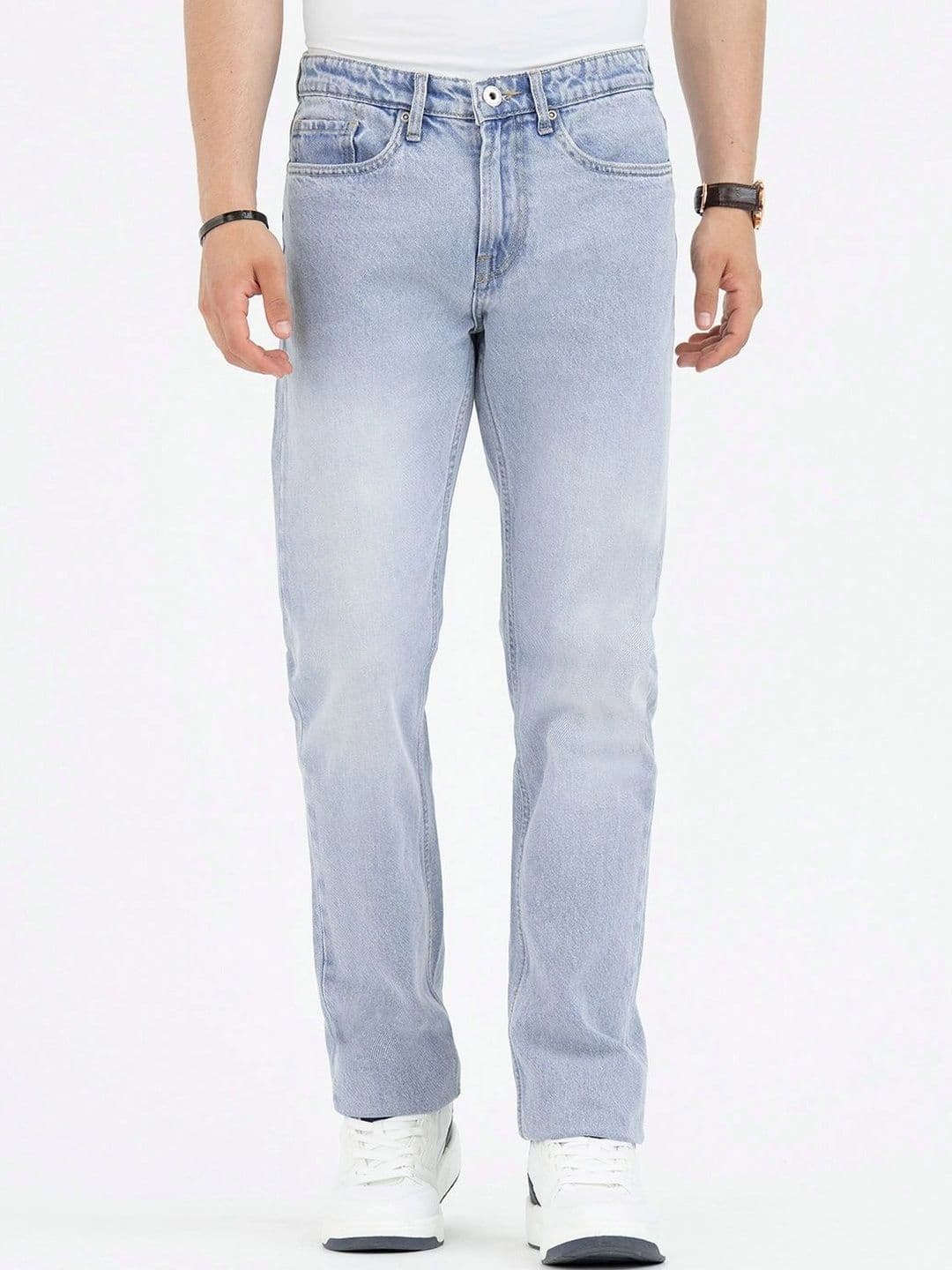 Red Tape Men Straight Fit Mid-Rise Jeans - view 1