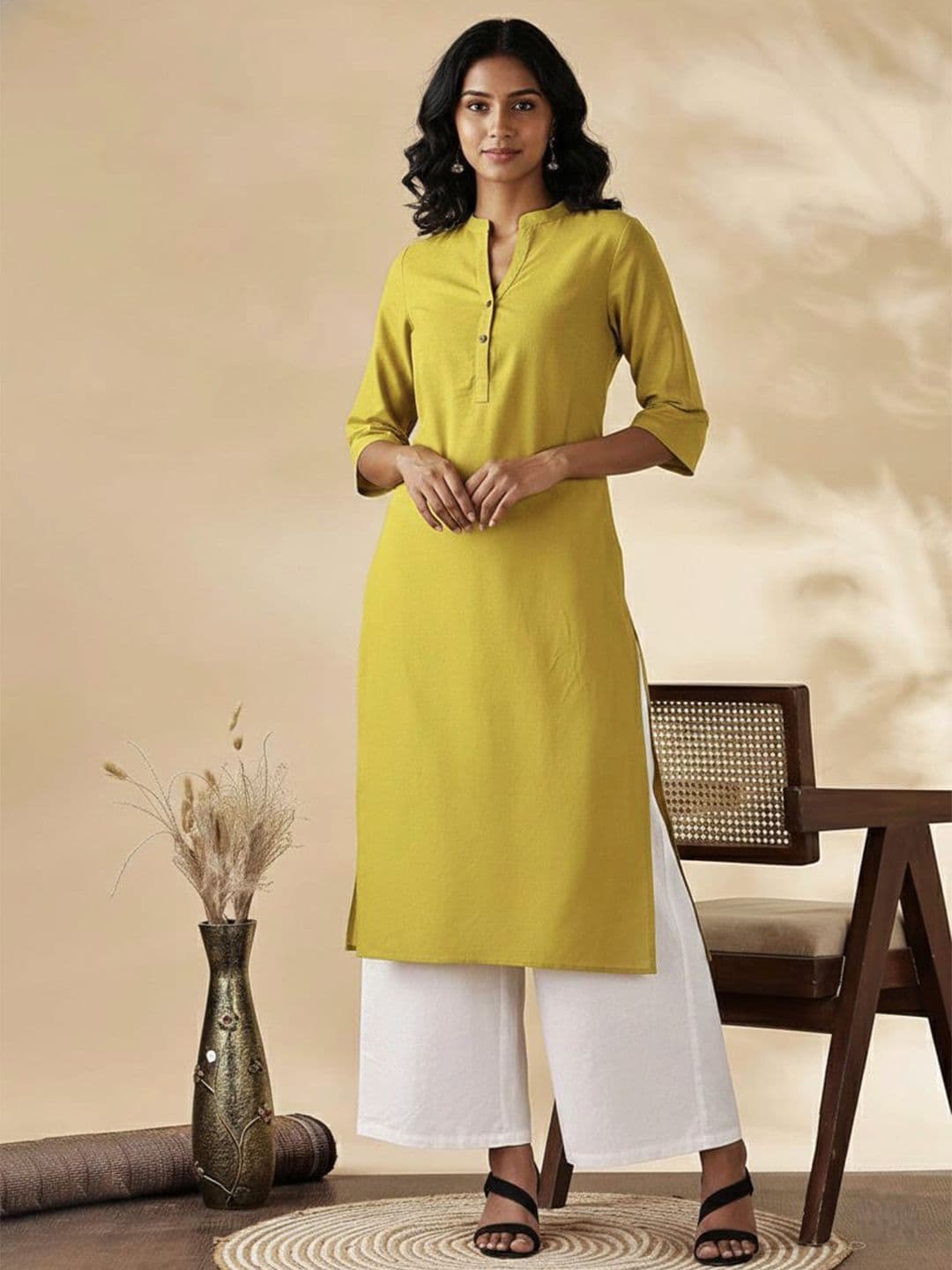 Anouk Women Mandairan Coller Kurta - view 1