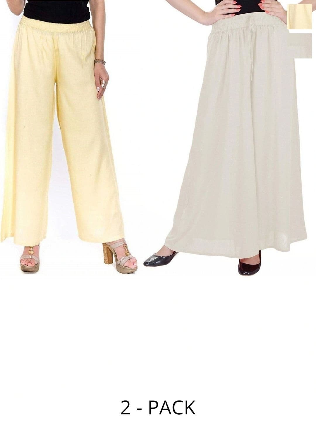 PINOVO Pack Of 2 Mid-Rise Palazzos - view 1