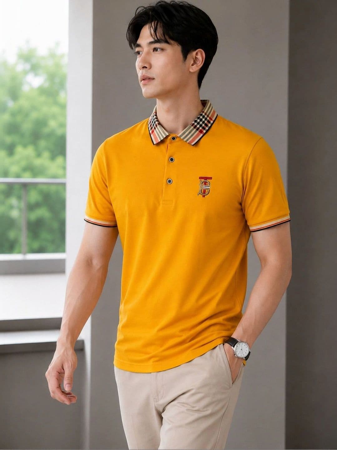 Mast & Harbour Men Brand Logo Polo Collar T-shirt - view 1