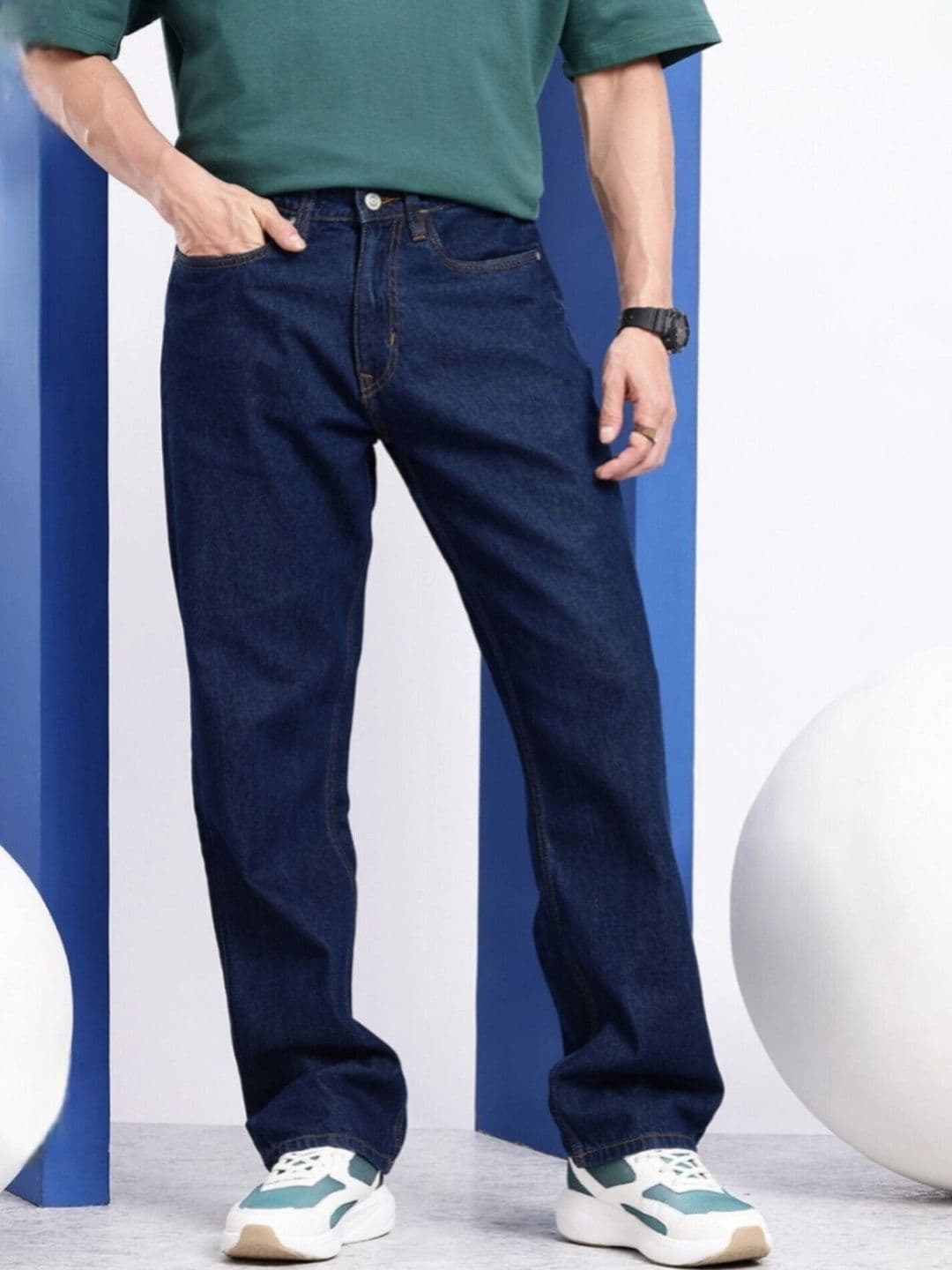 CMD Coinmen Denims Men Relaxed Fit Mid-Rise Stretchable Jeans - view 1
