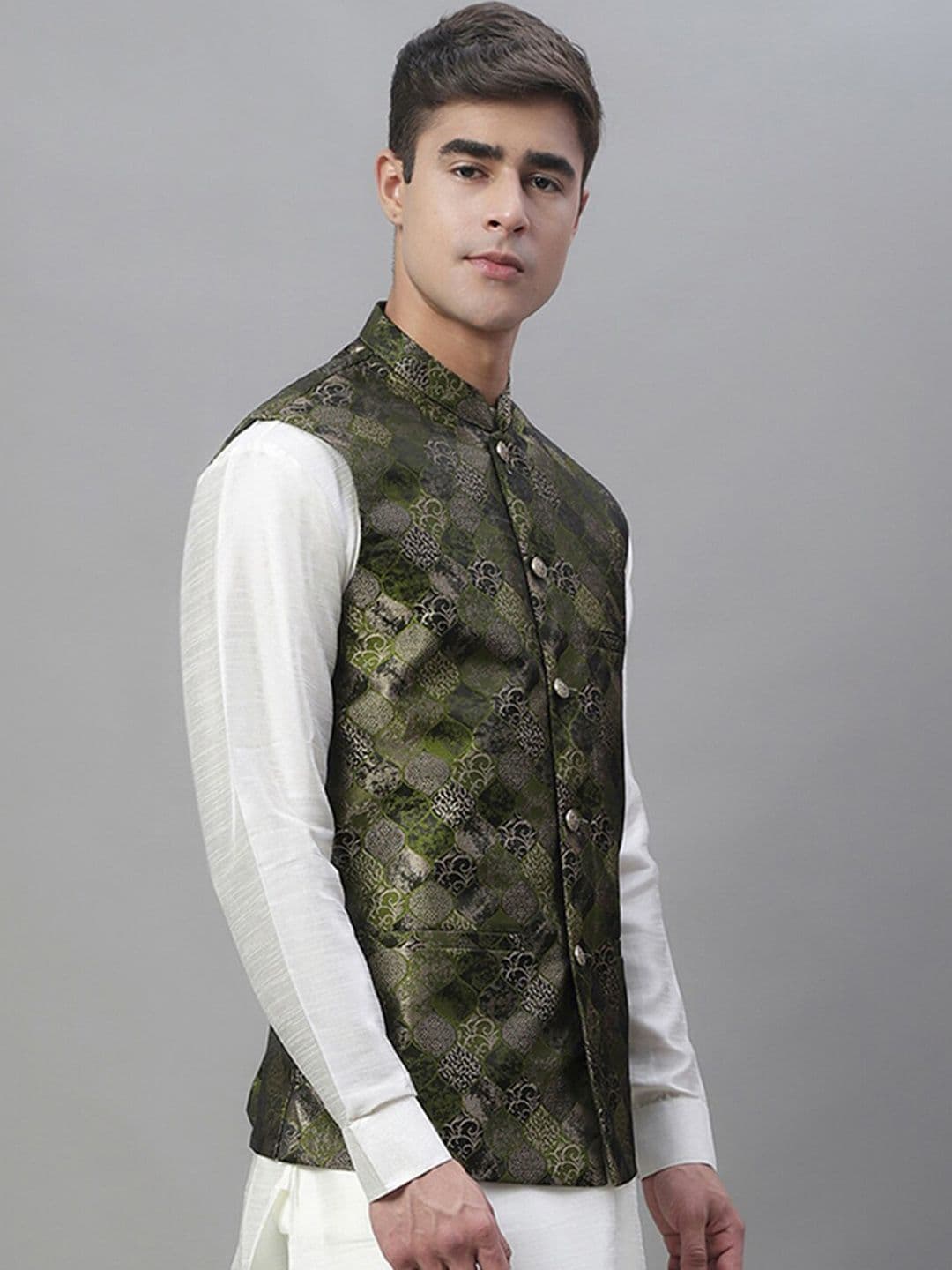 Anouk Men Woven Design Jackets - view 1