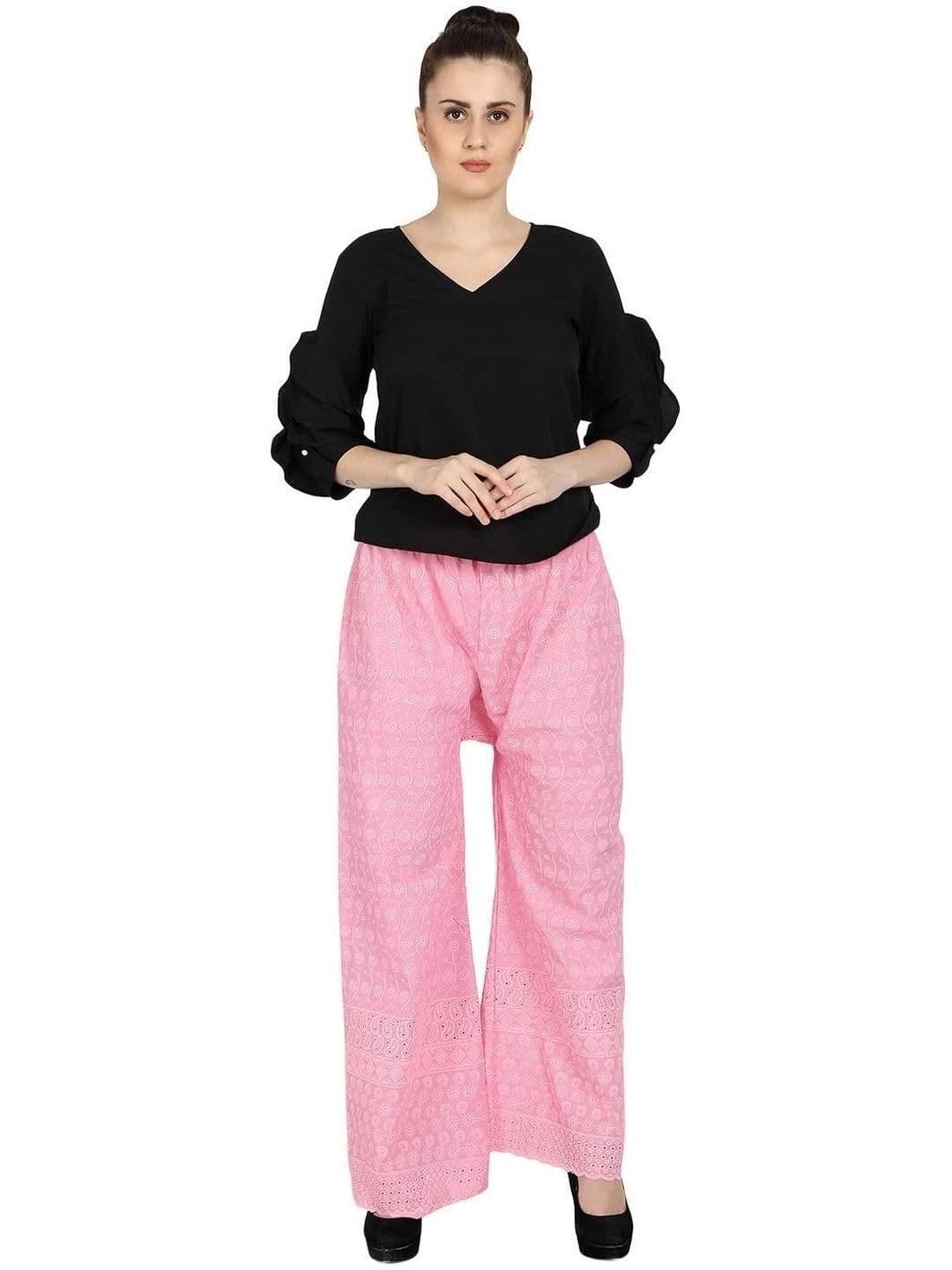 PINOVO Embroidered Mid-Rise Palazzos - view 1